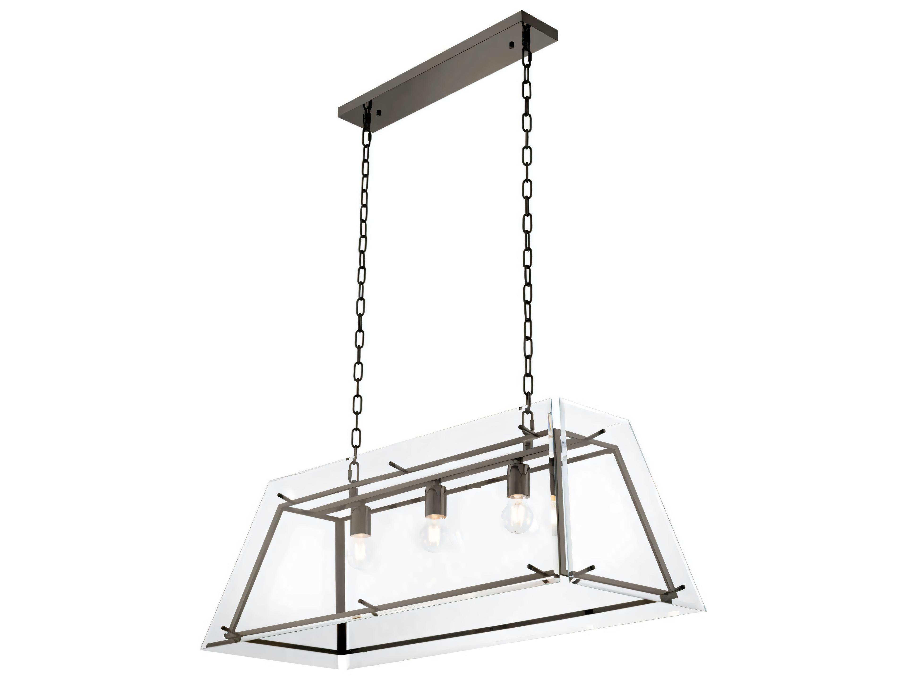 Eichholtz Azure L Bronze Bevelled Glass Chandelier