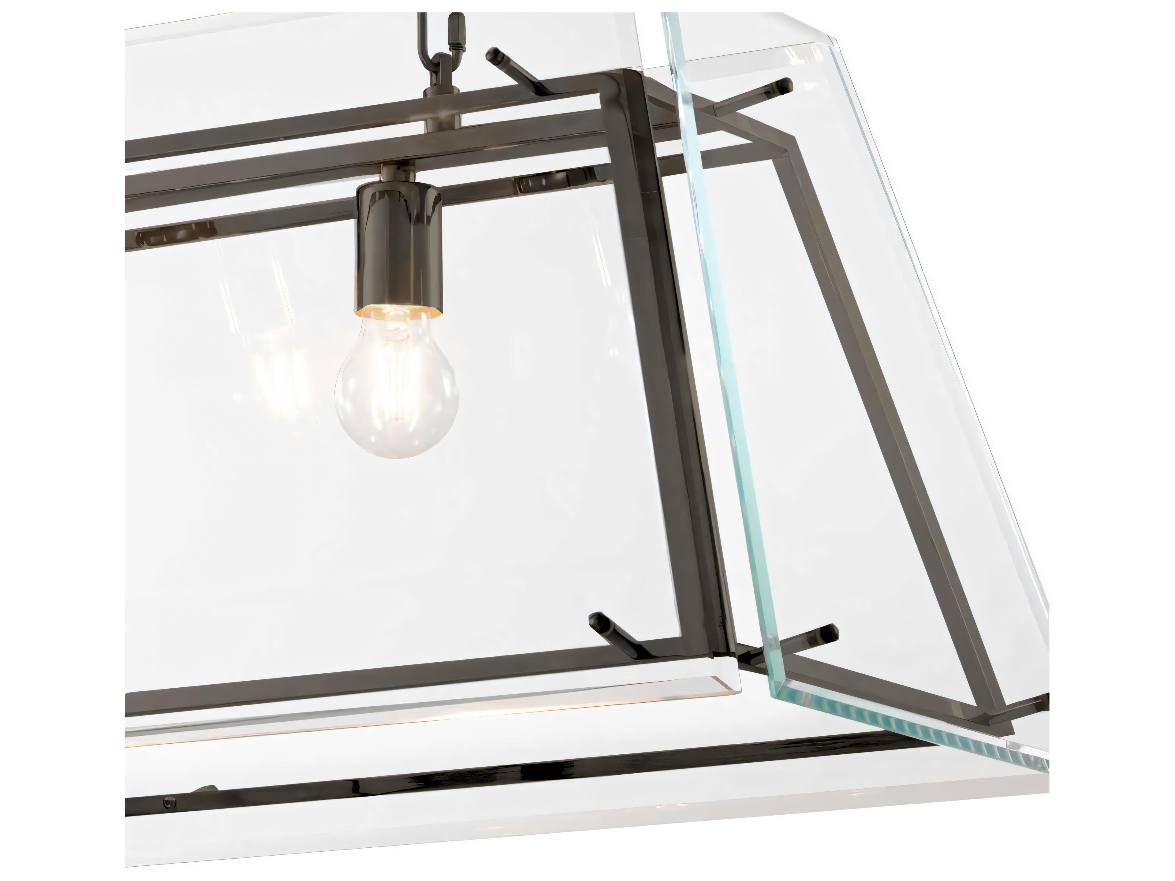 Eichholtz Azure L Bronze Bevelled Glass Chandelier