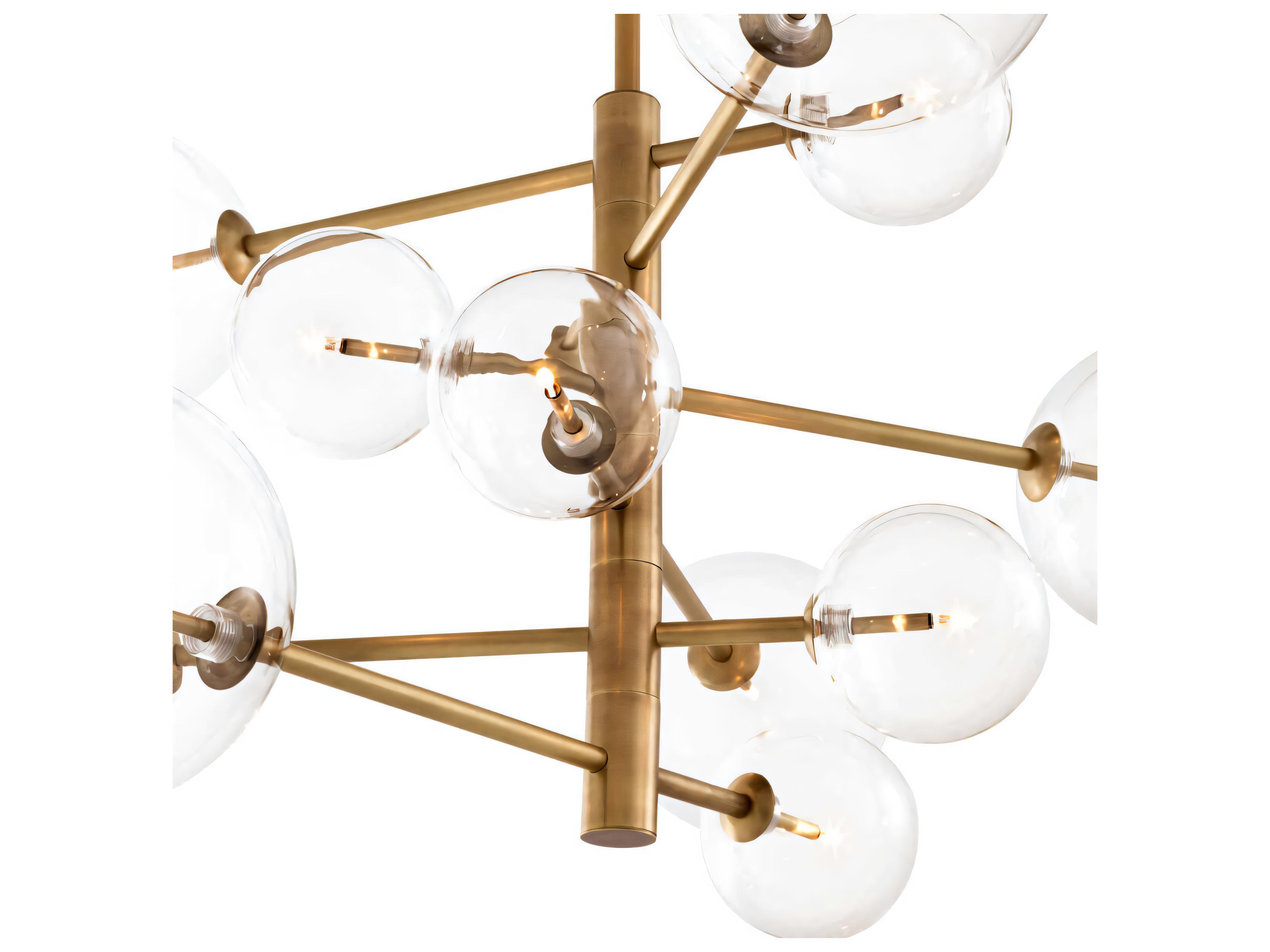 Eichholtz Argento S Antique Brass Chandelier