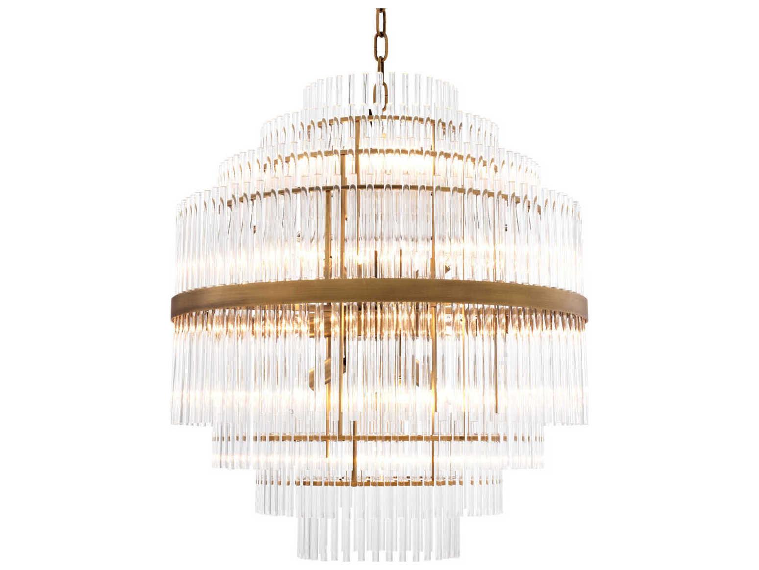 Eichholtz East Antique Brass Chandelier