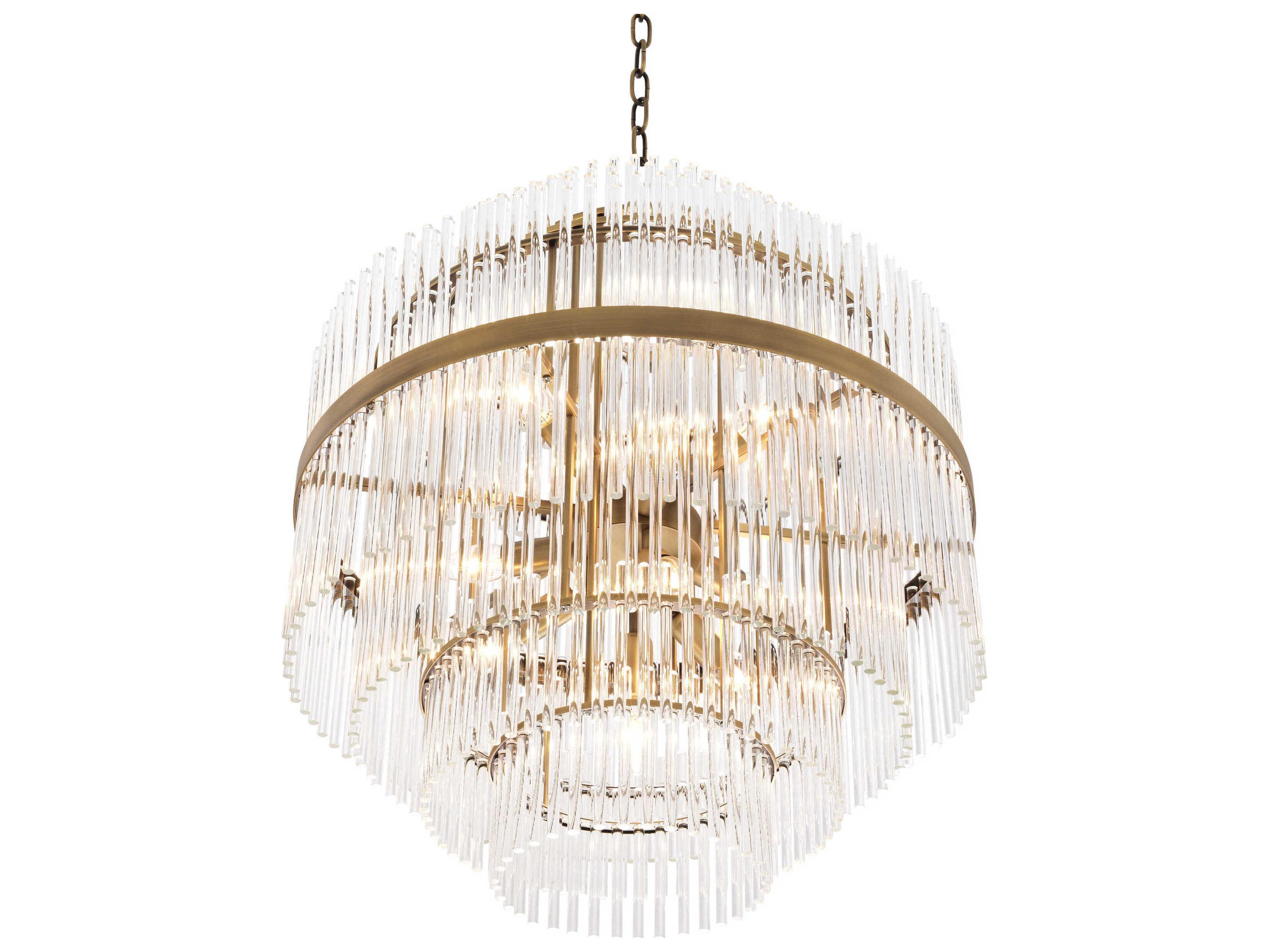 Eichholtz East Antique Brass Chandelier