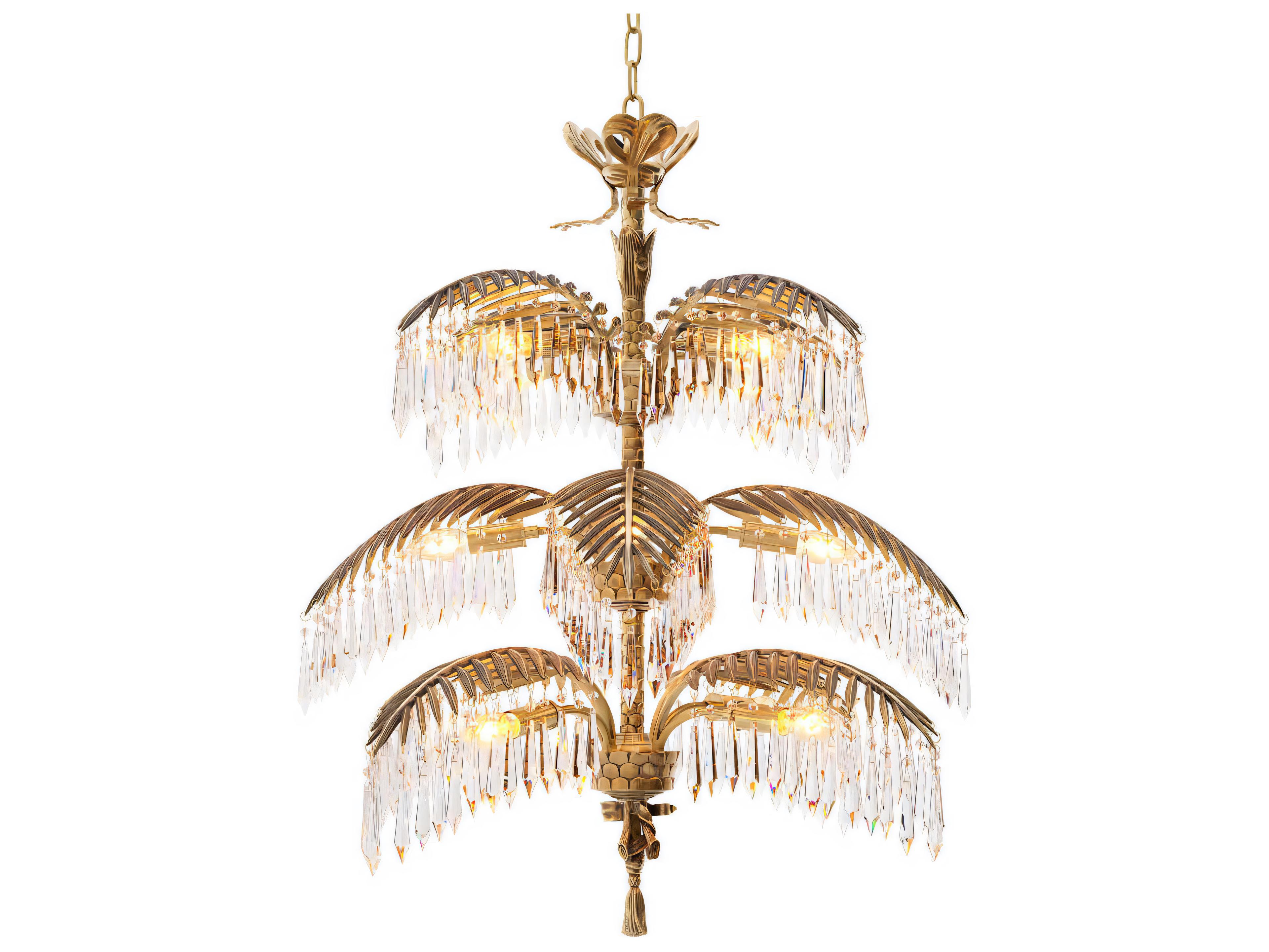 Eichholtz Hildebrandt L Vintage Brass Chandelier