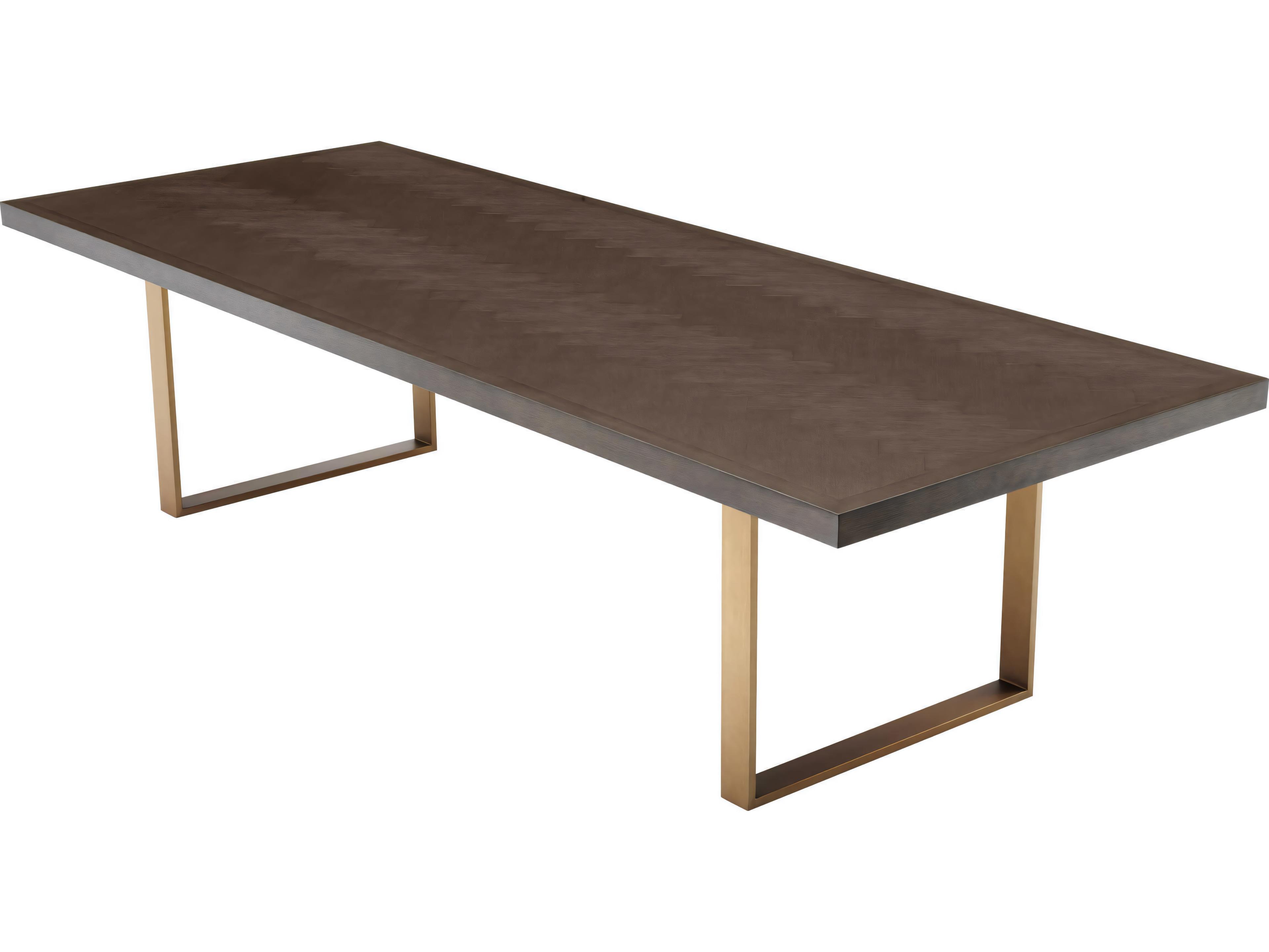Eichholtz Melchior Brown Oak Veneer Cm Dining Table