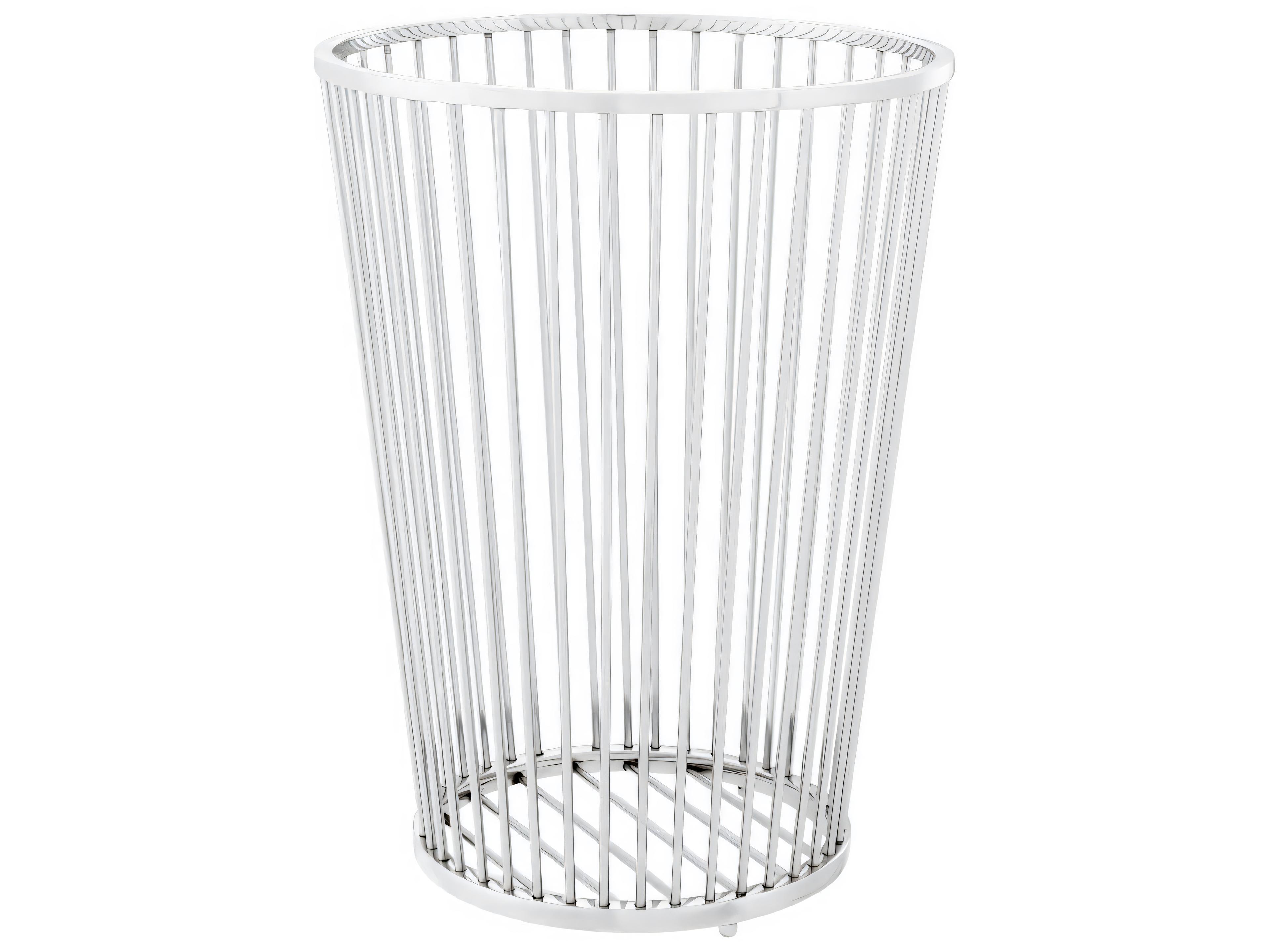 Eichholtz Baleana Pol Stainless Steel Towel Basket