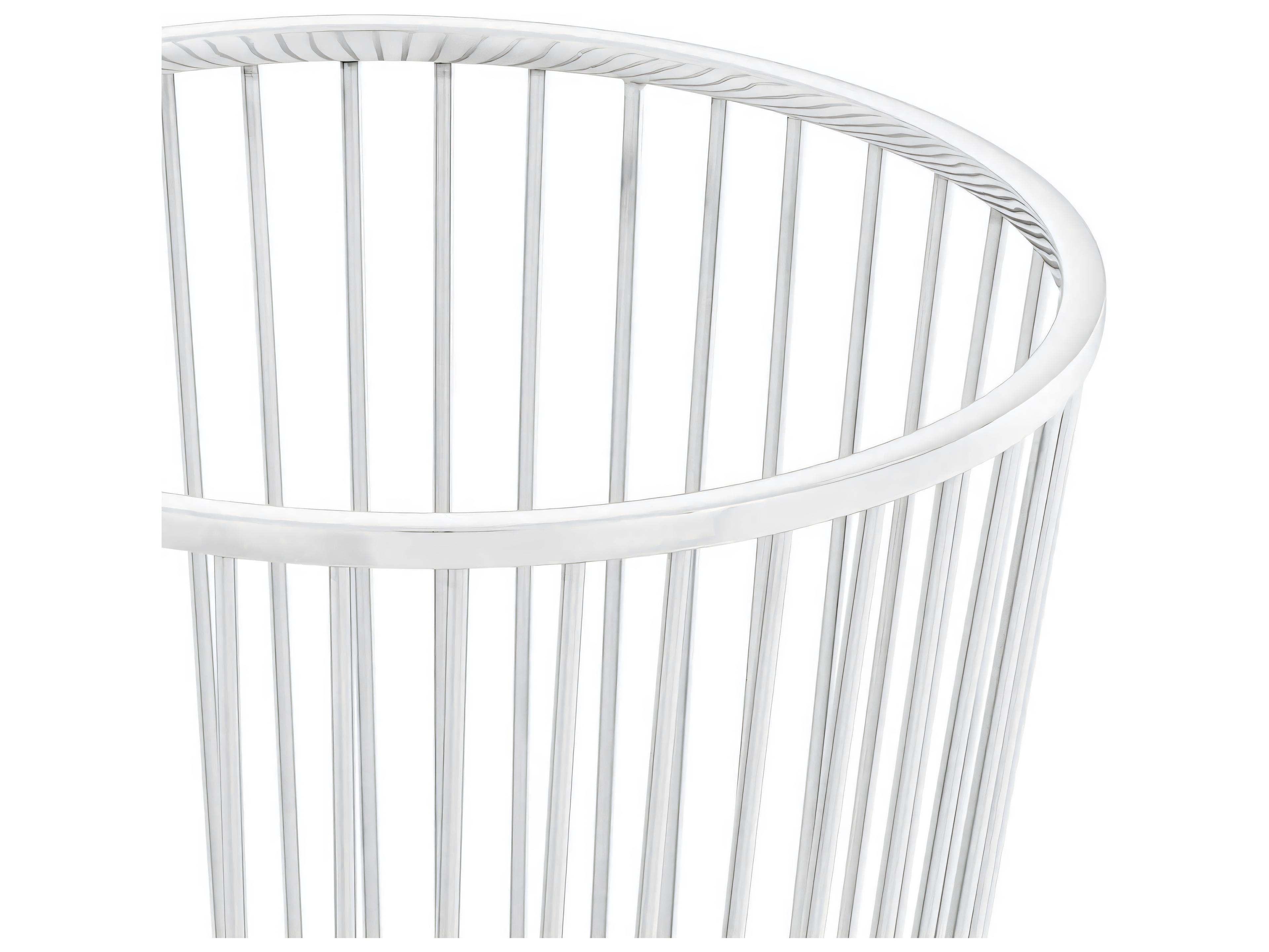 Eichholtz Baleana Pol Stainless Steel Towel Basket