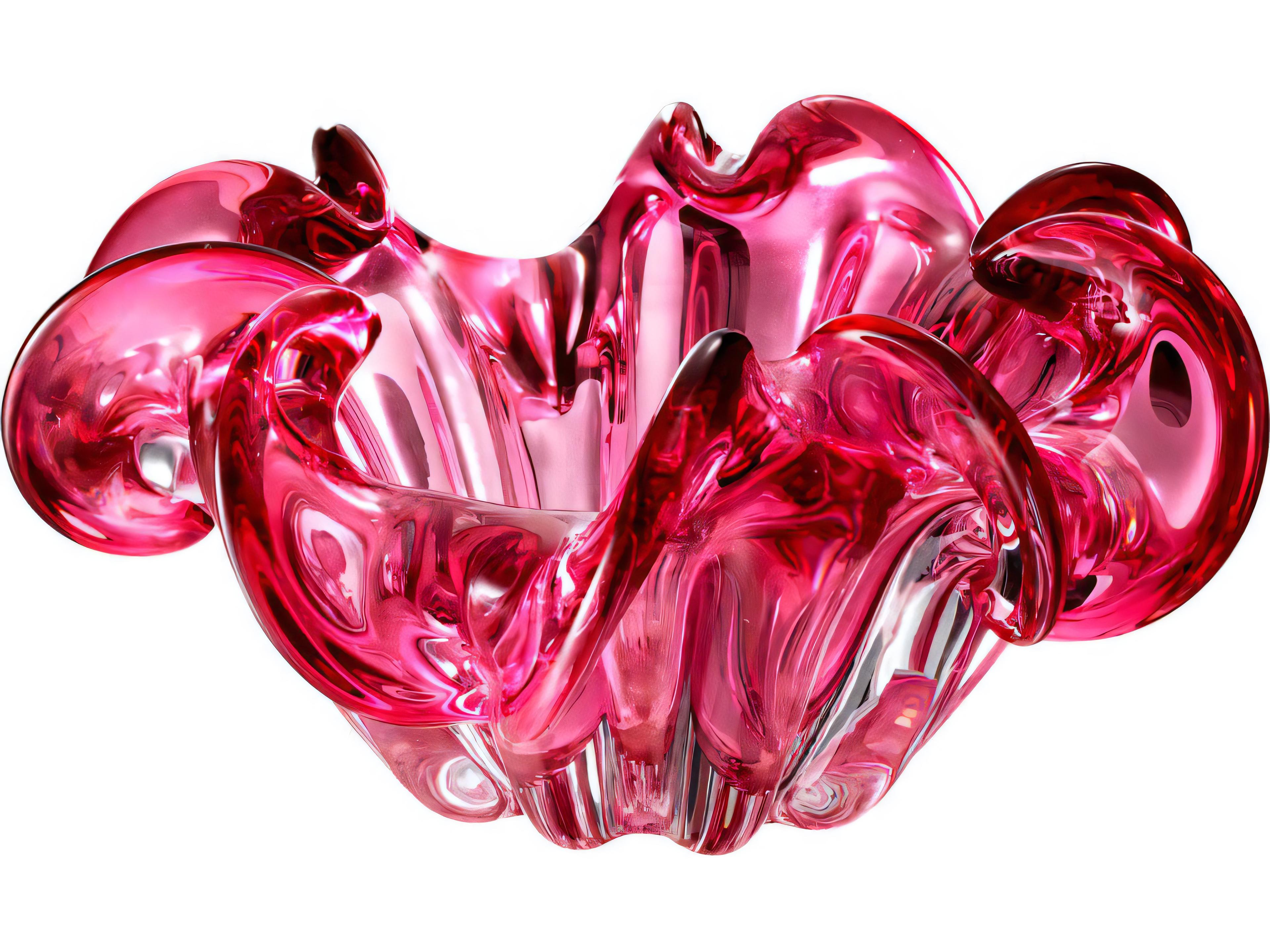 Eichholtz Triada Pink Glass Bowl