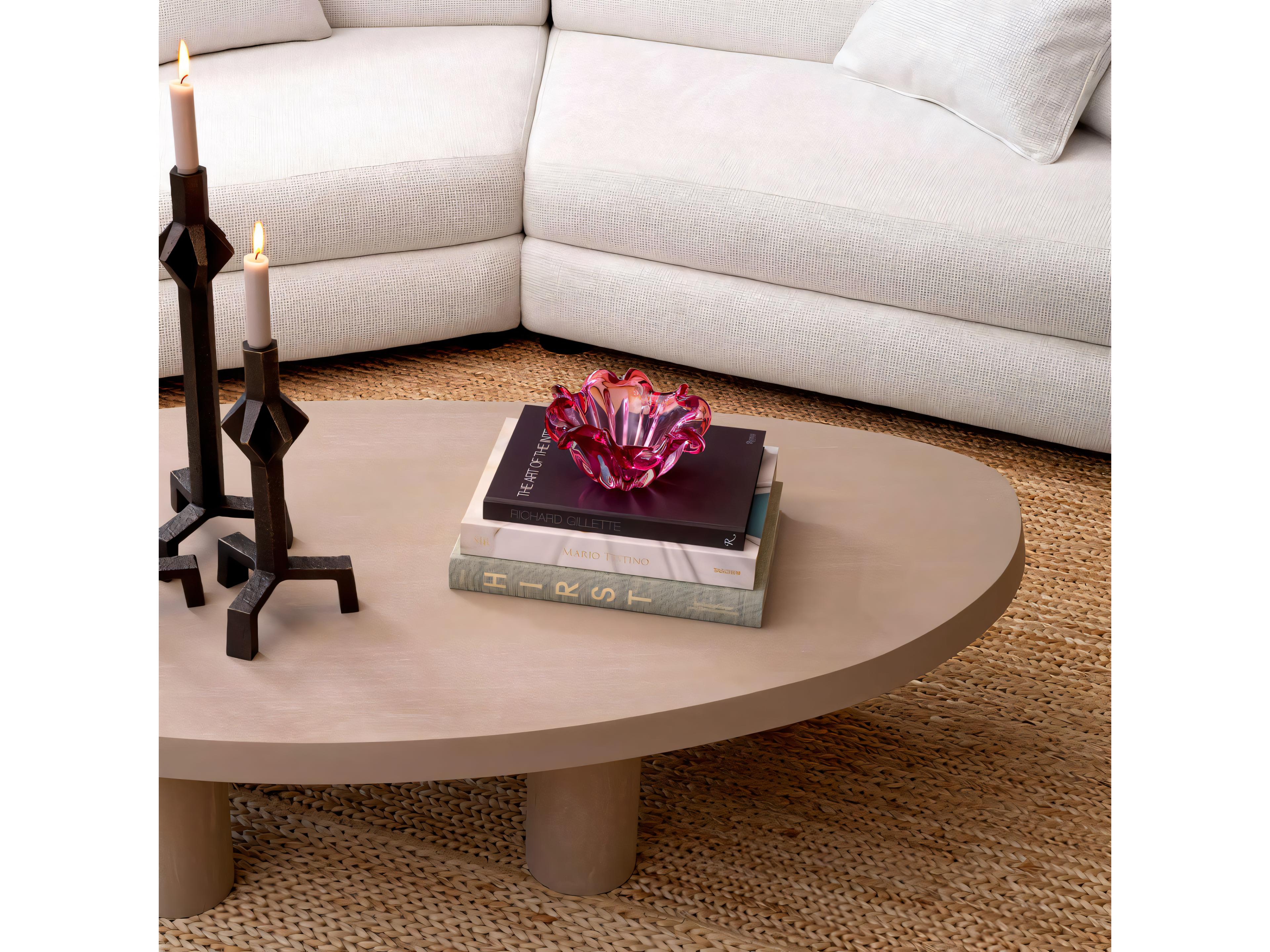 Eichholtz Triada Pink Glass Bowl