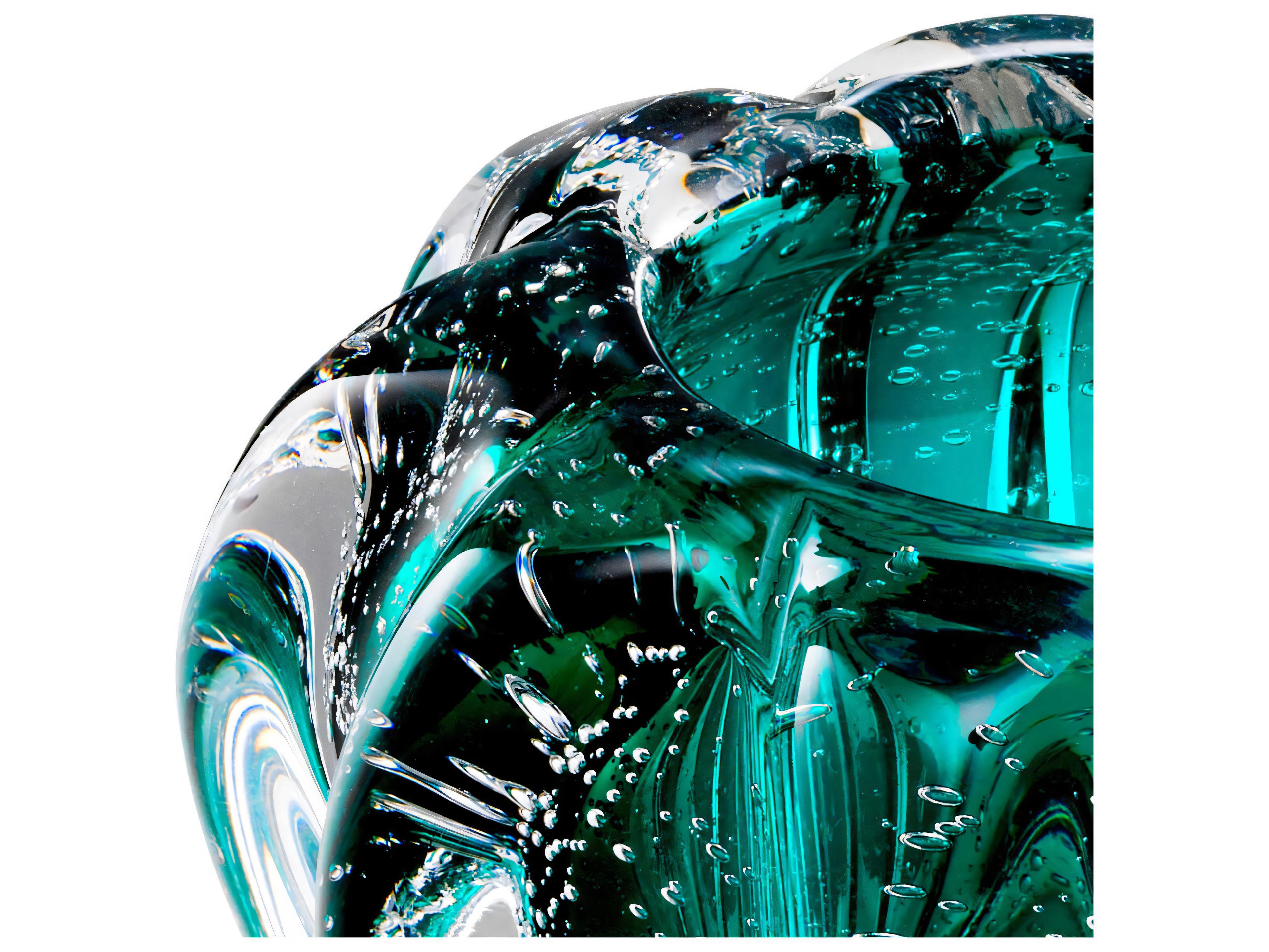 Eichholtz Ducale Turquoise Glass Bowl