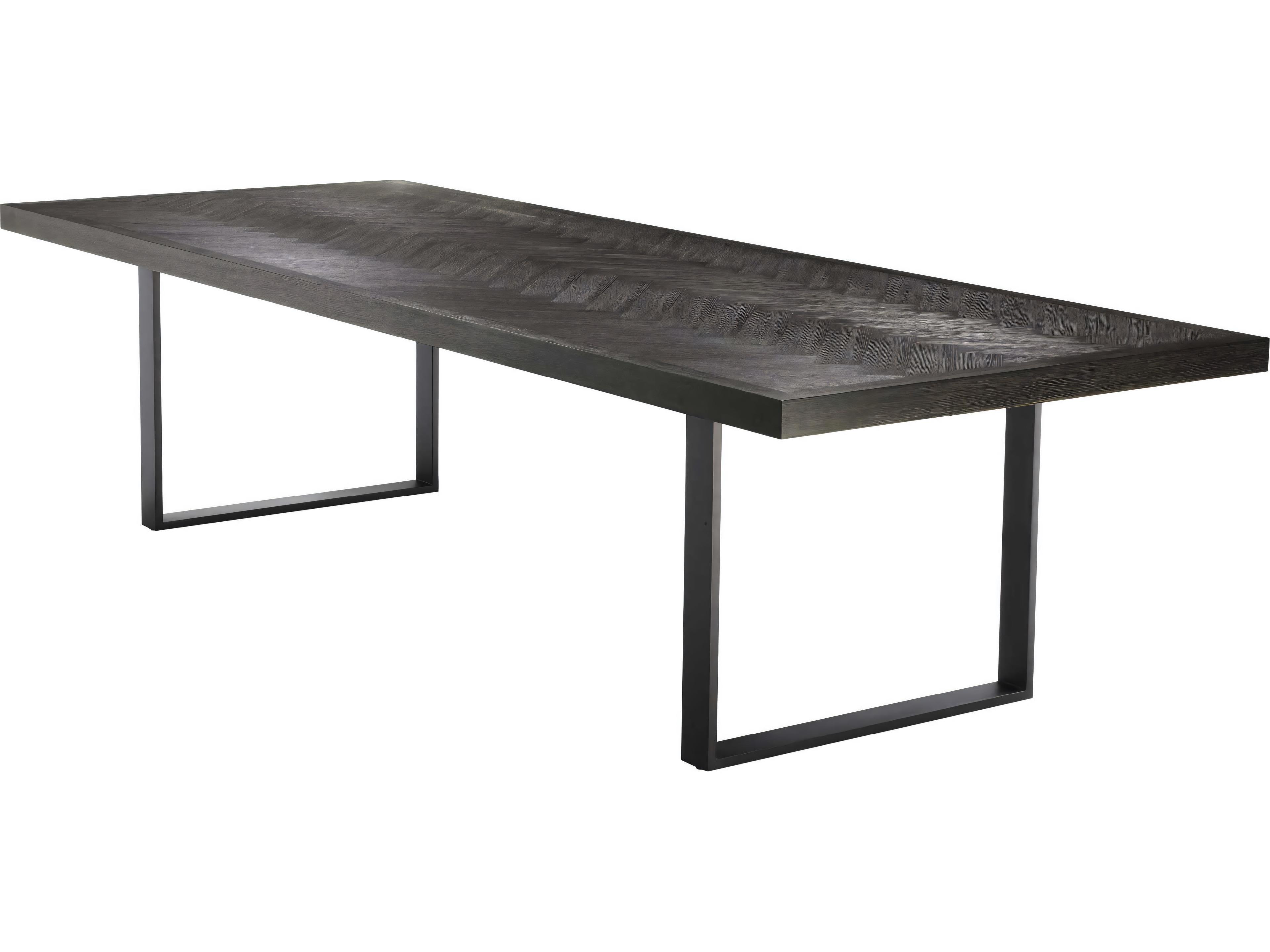 Eichholtz Melchior Charcoal Oak Veneer Cm Dining Table