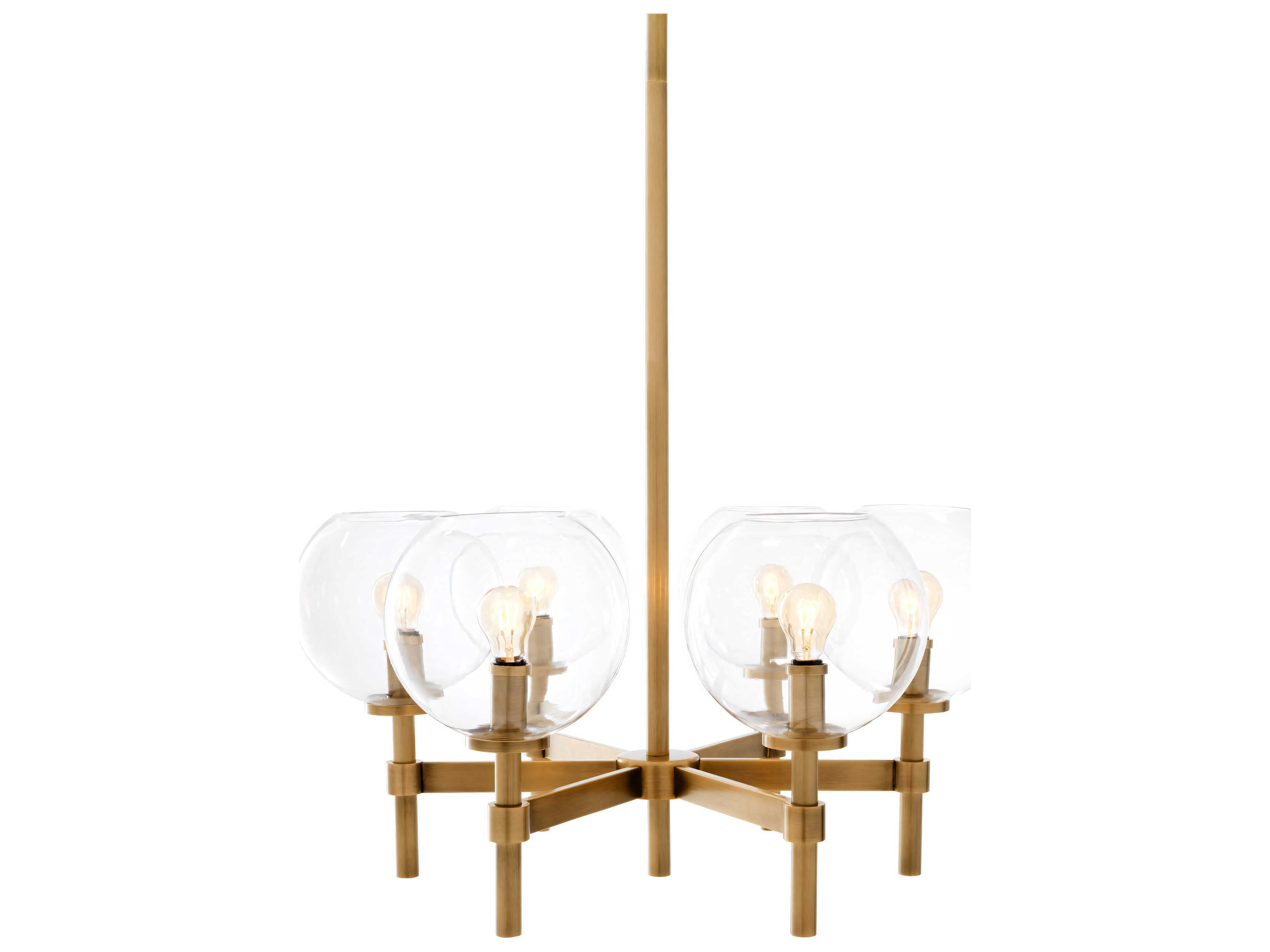 Eichholtz Jade S Antique Brass Chandelier