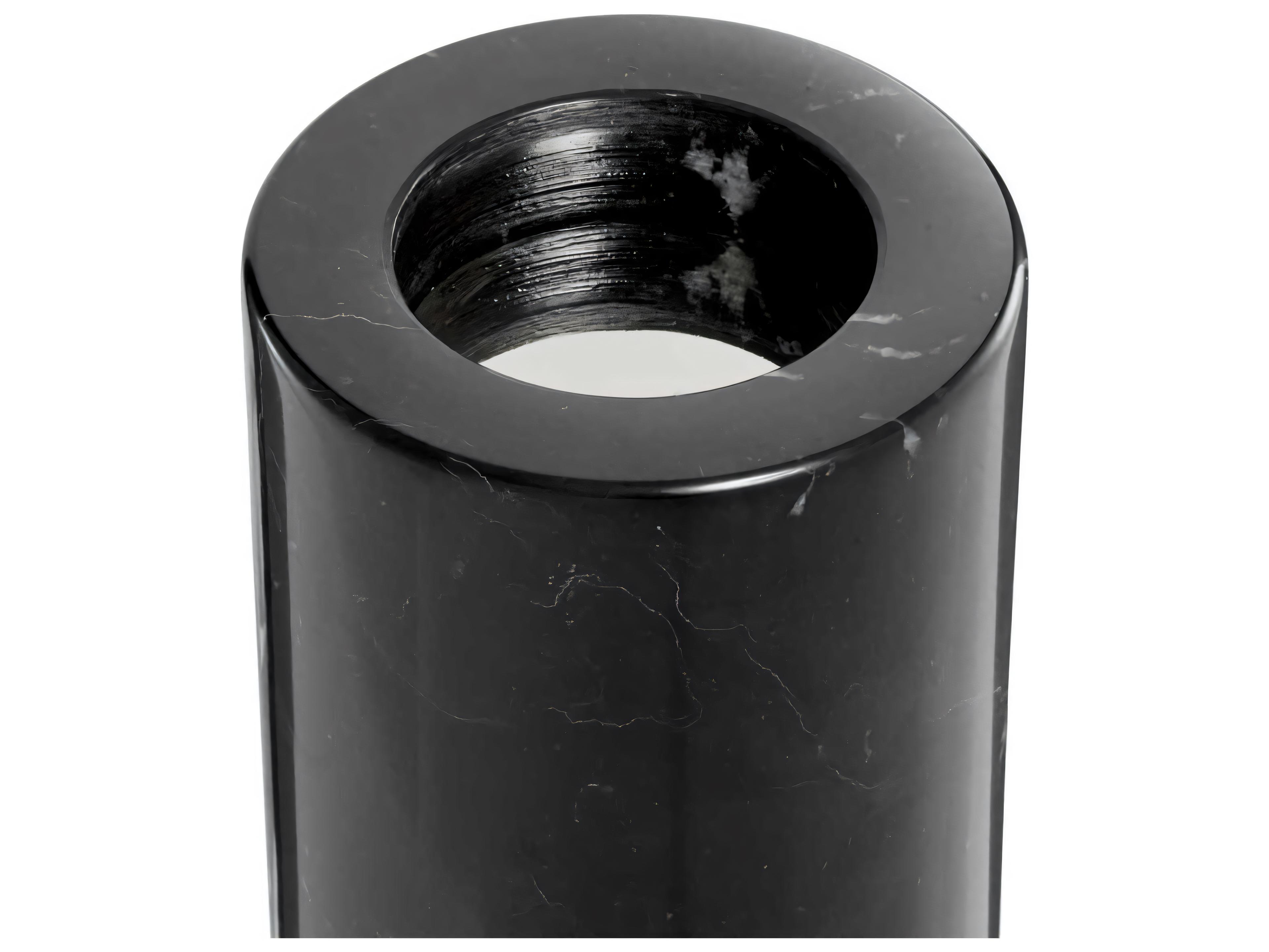 Eichholtz Tobor S Black Marble Set of 2 Tealight Holder