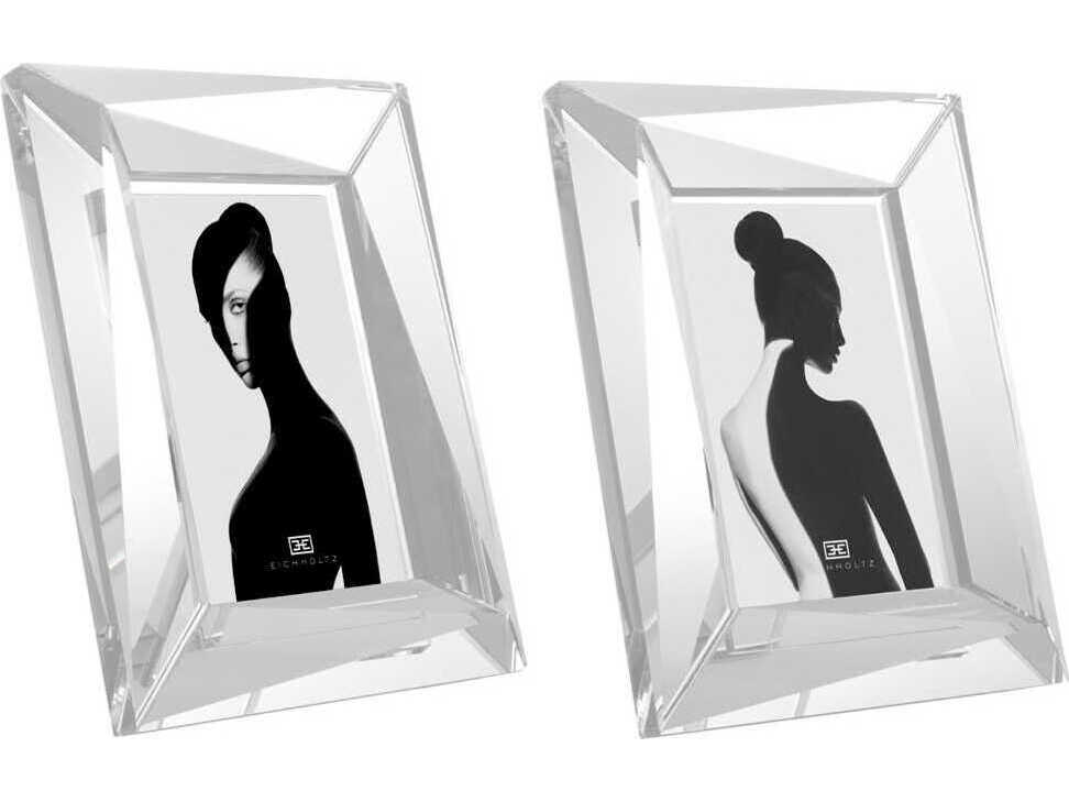 Eichholtz Obliquity S Crystal Glass Set of 2 Picture Frame