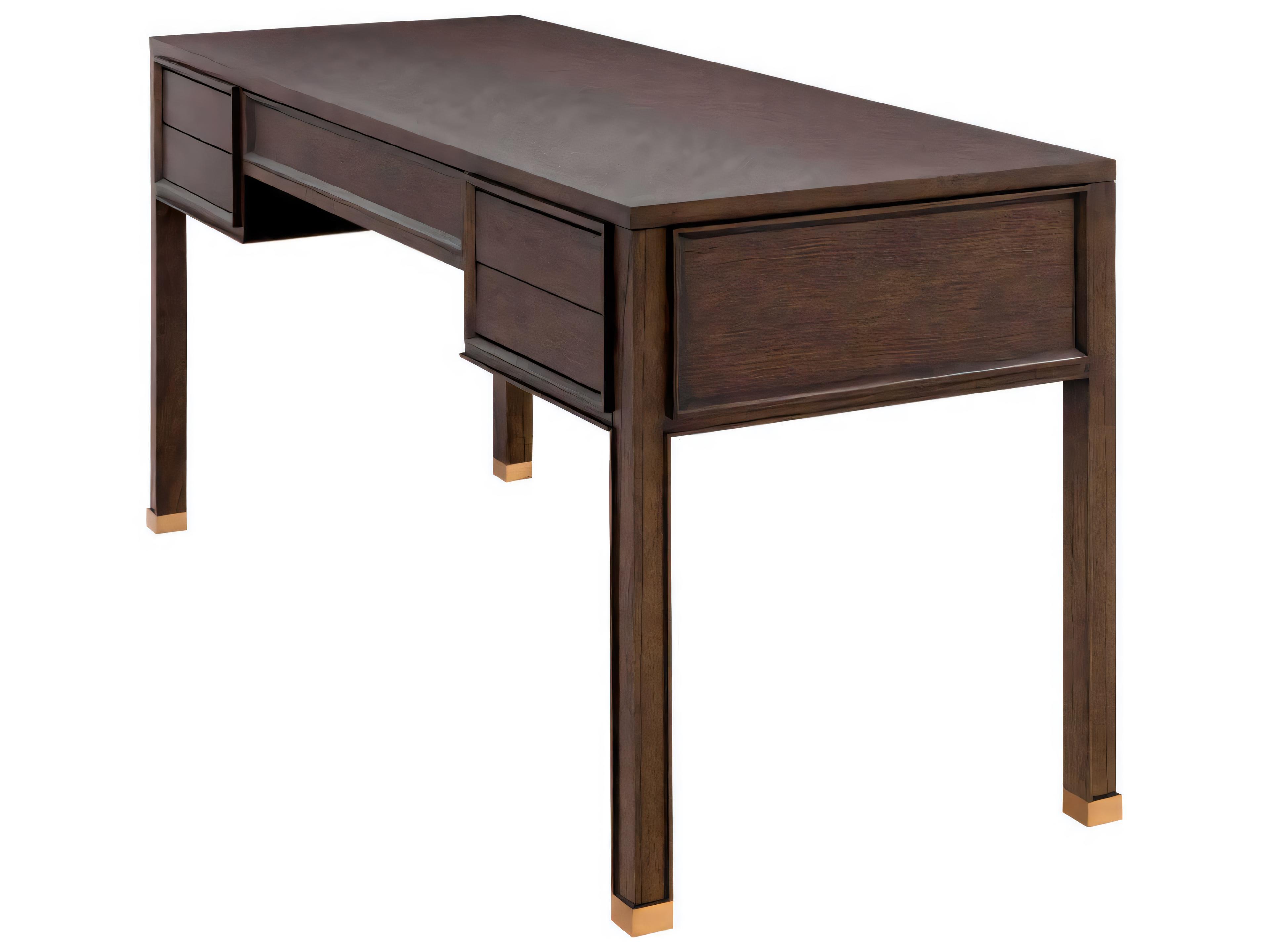 Eichholtz Melchior Brown Oak Veneer Desk