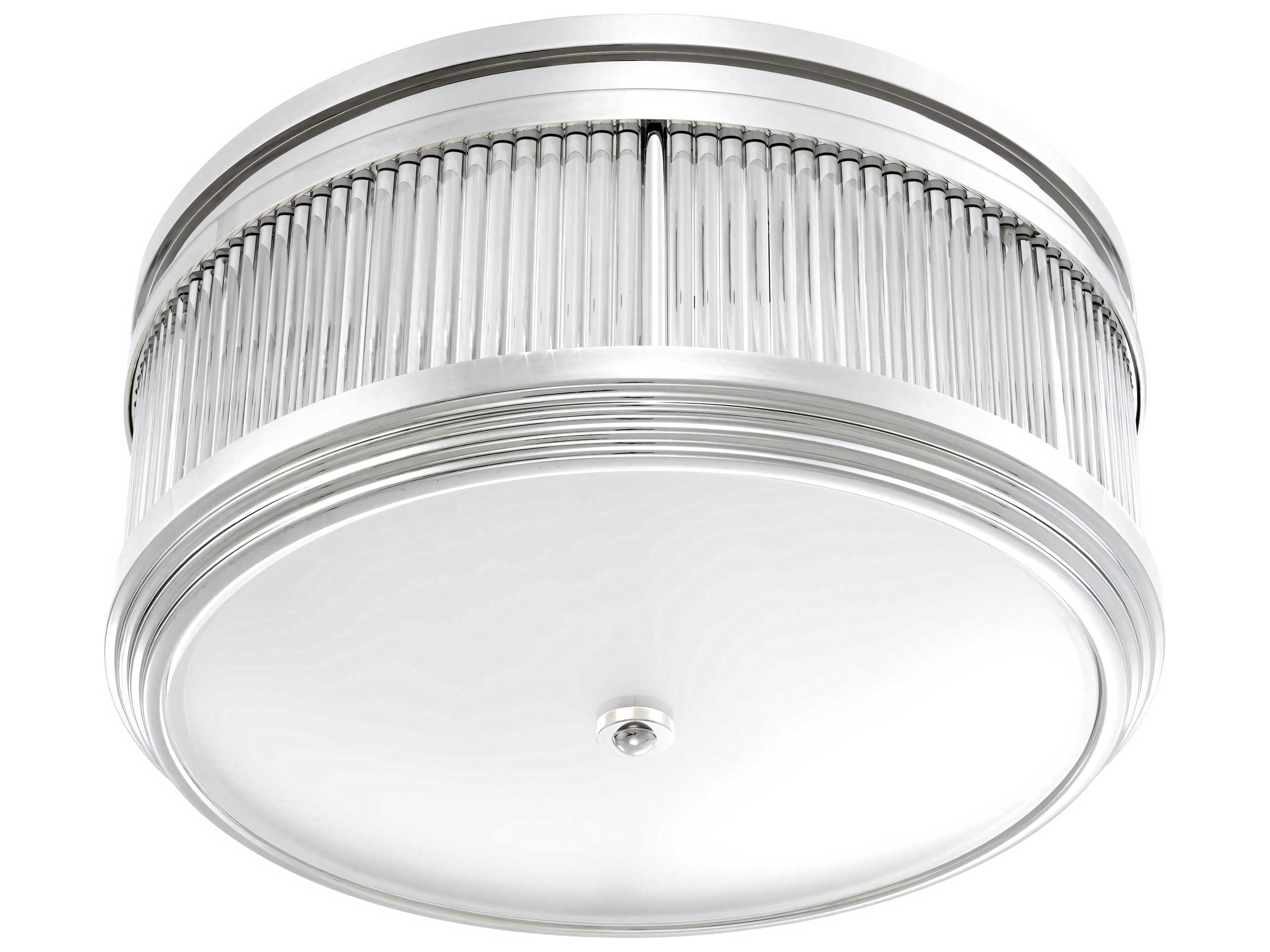 Eichholtz Rousseau Nickel Ceiling Lamp