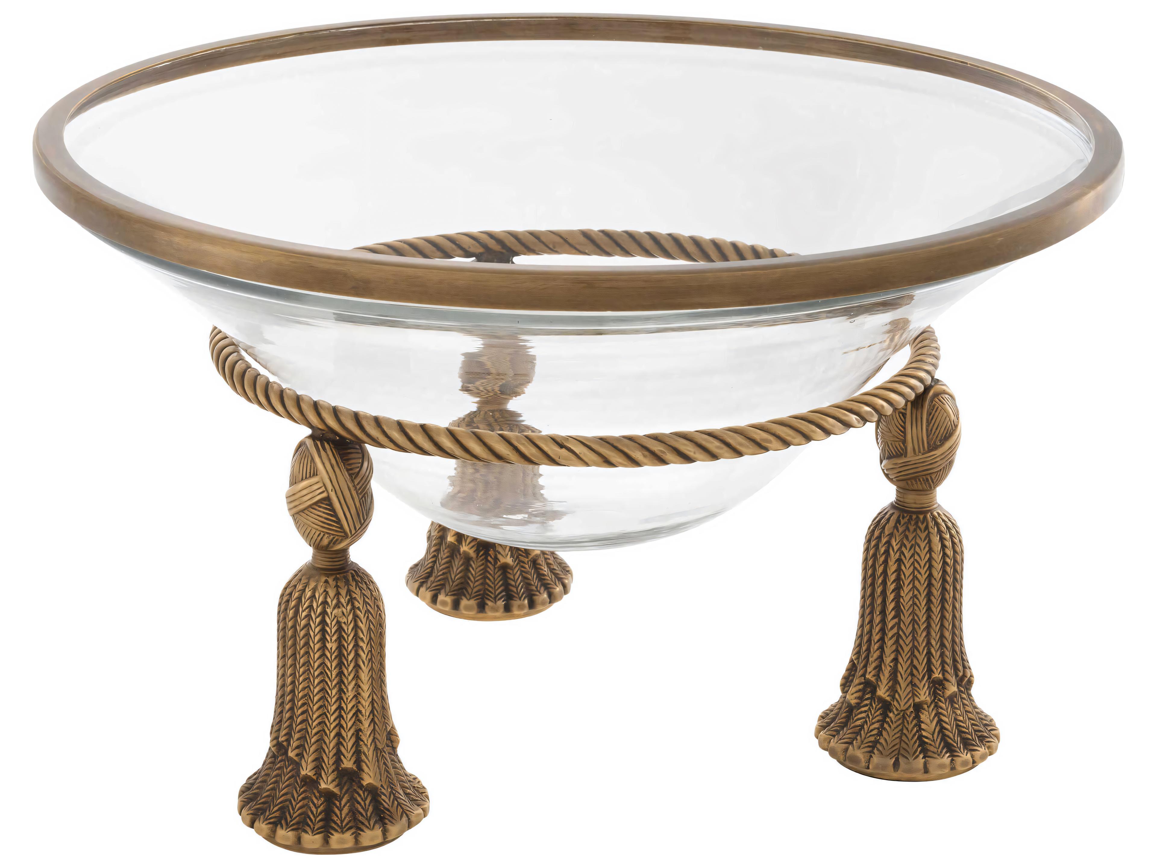 Eichholtz Tassel Vintage Brass Bowl