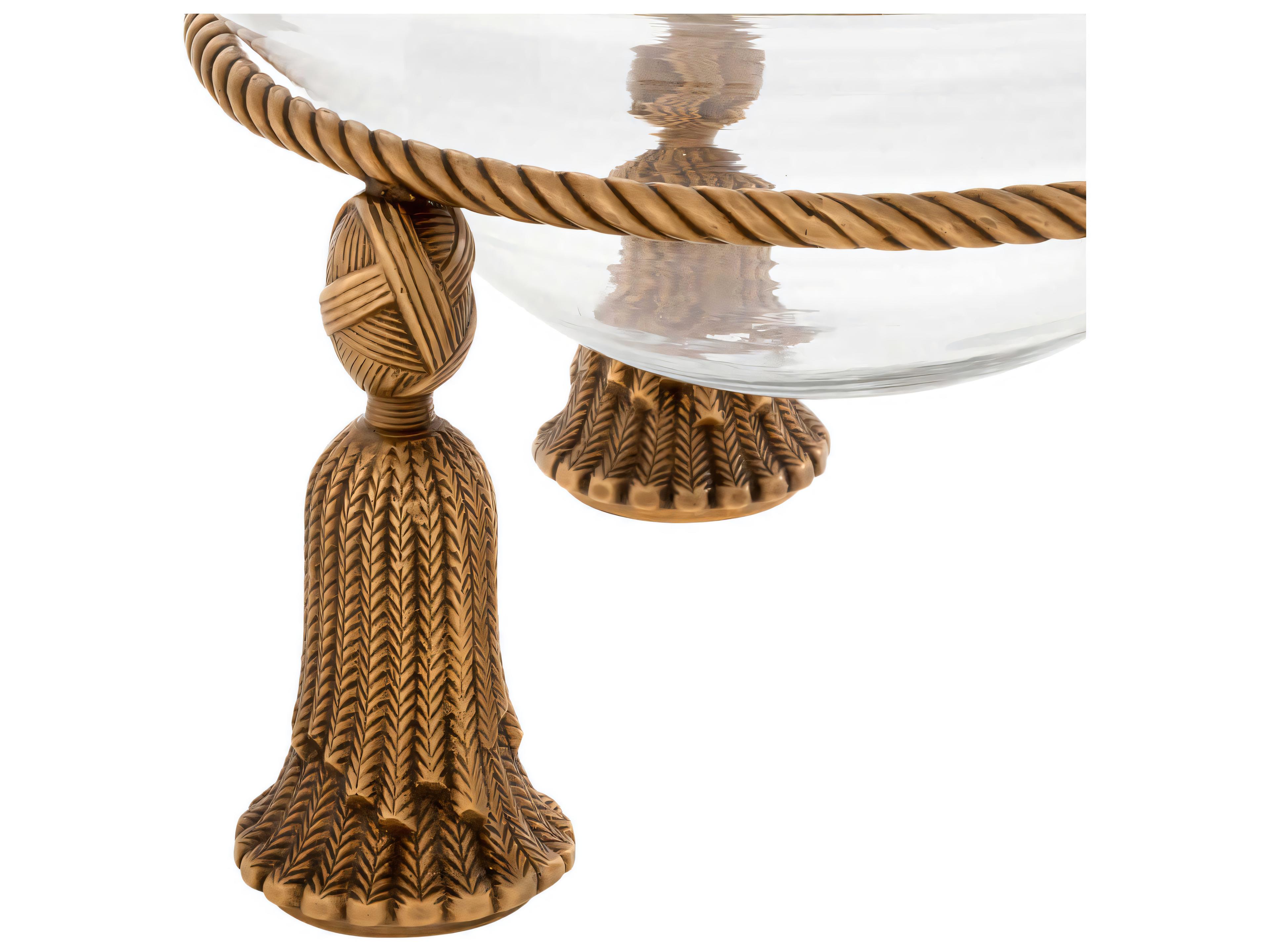 Eichholtz Tassel Vintage Brass Bowl