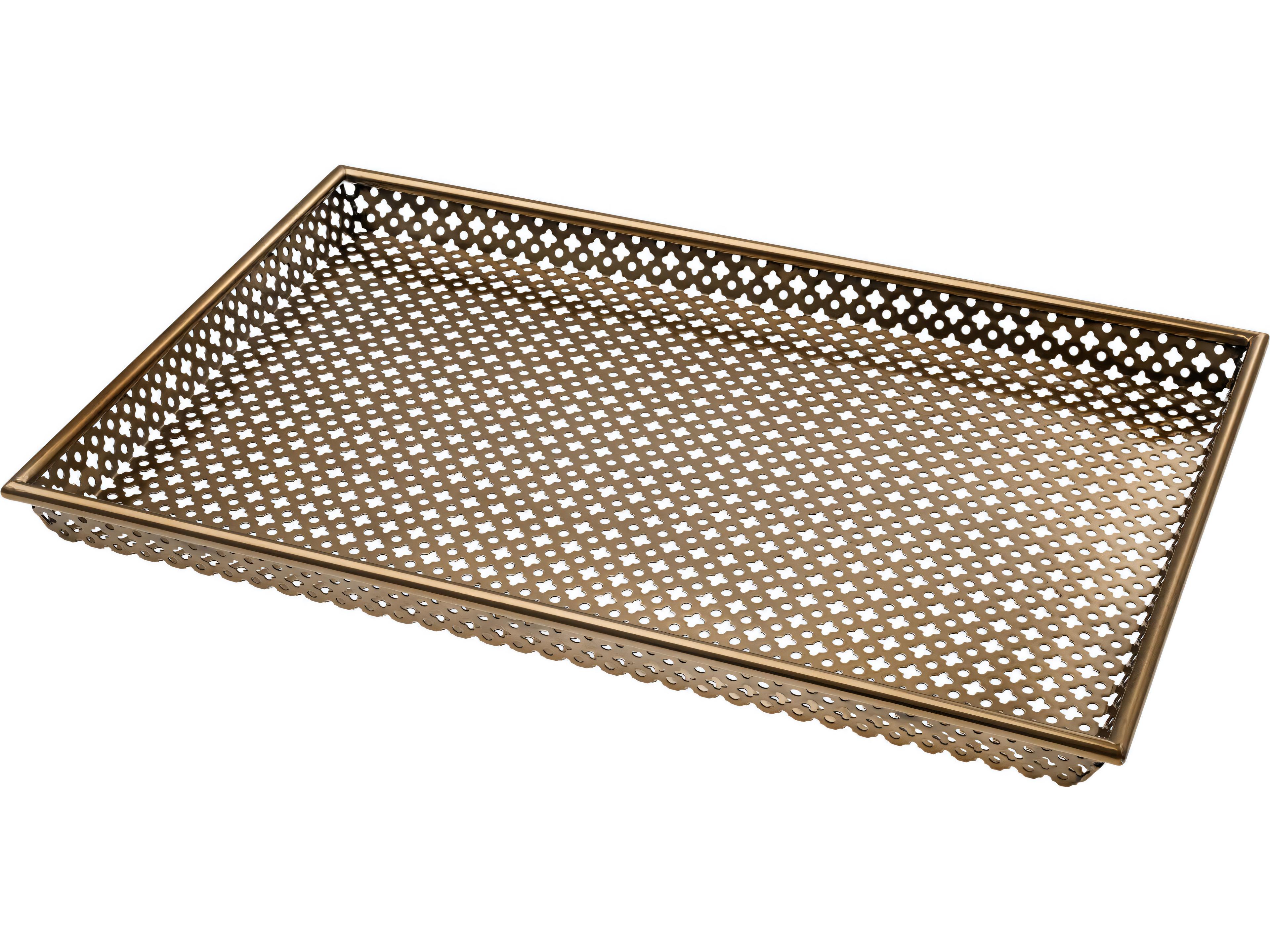 Eichholtz Sirenuse L Rectangular Antique Brass Tray