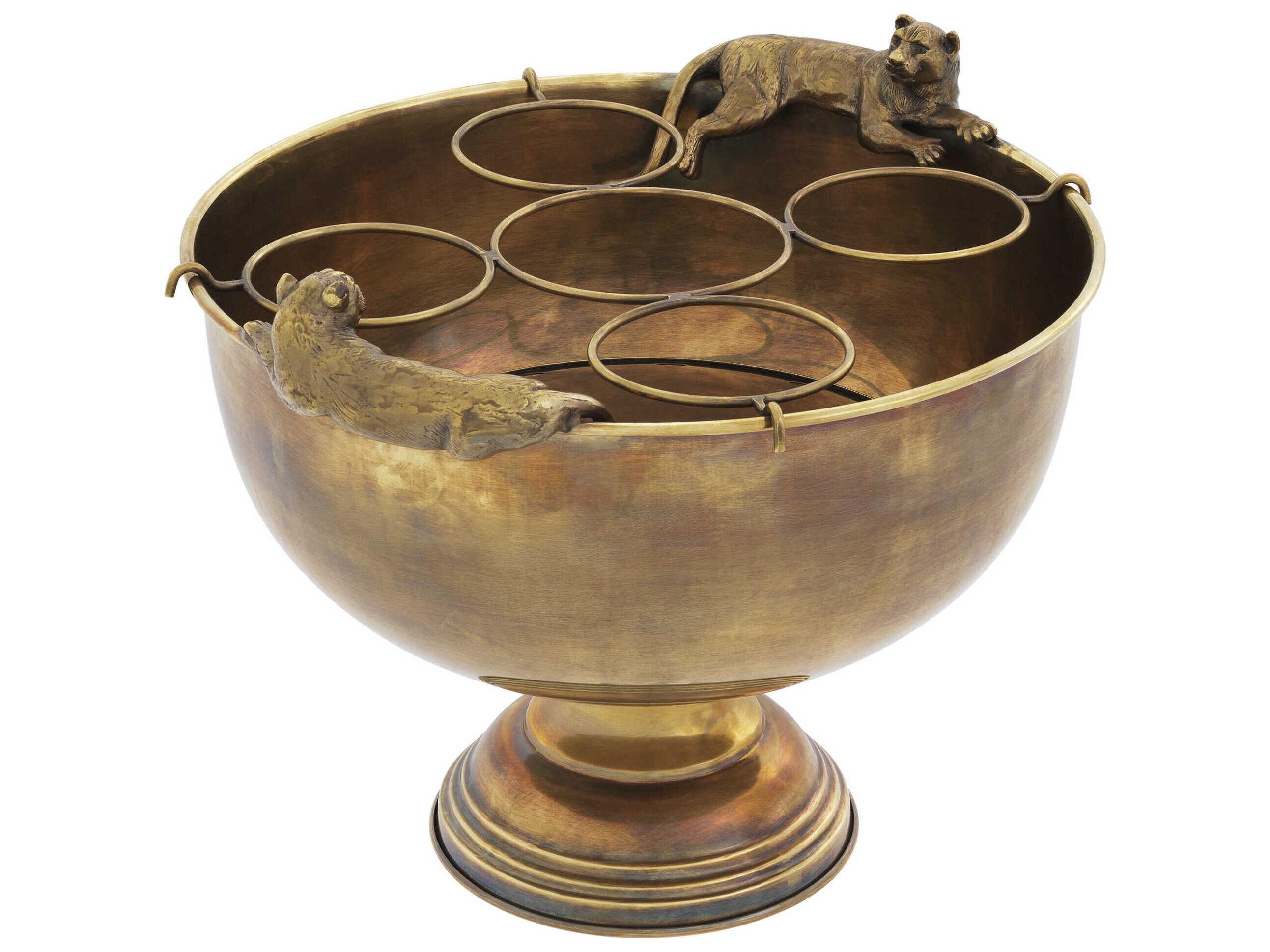 Eichholtz Jordan Vintage Brass Champagne Cooler