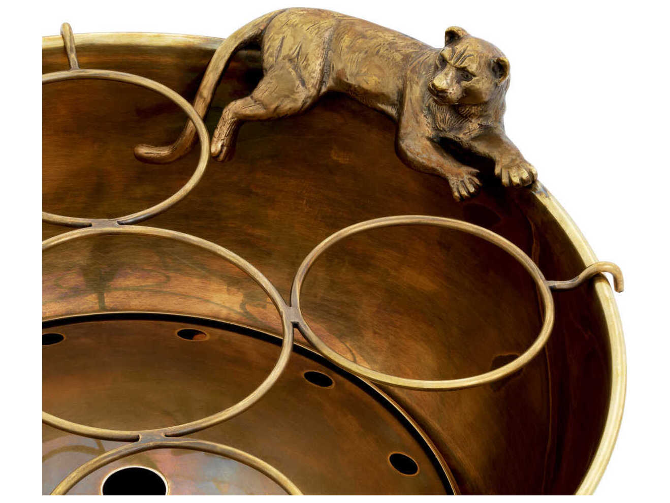 Eichholtz Jordan Vintage Brass Champagne Cooler