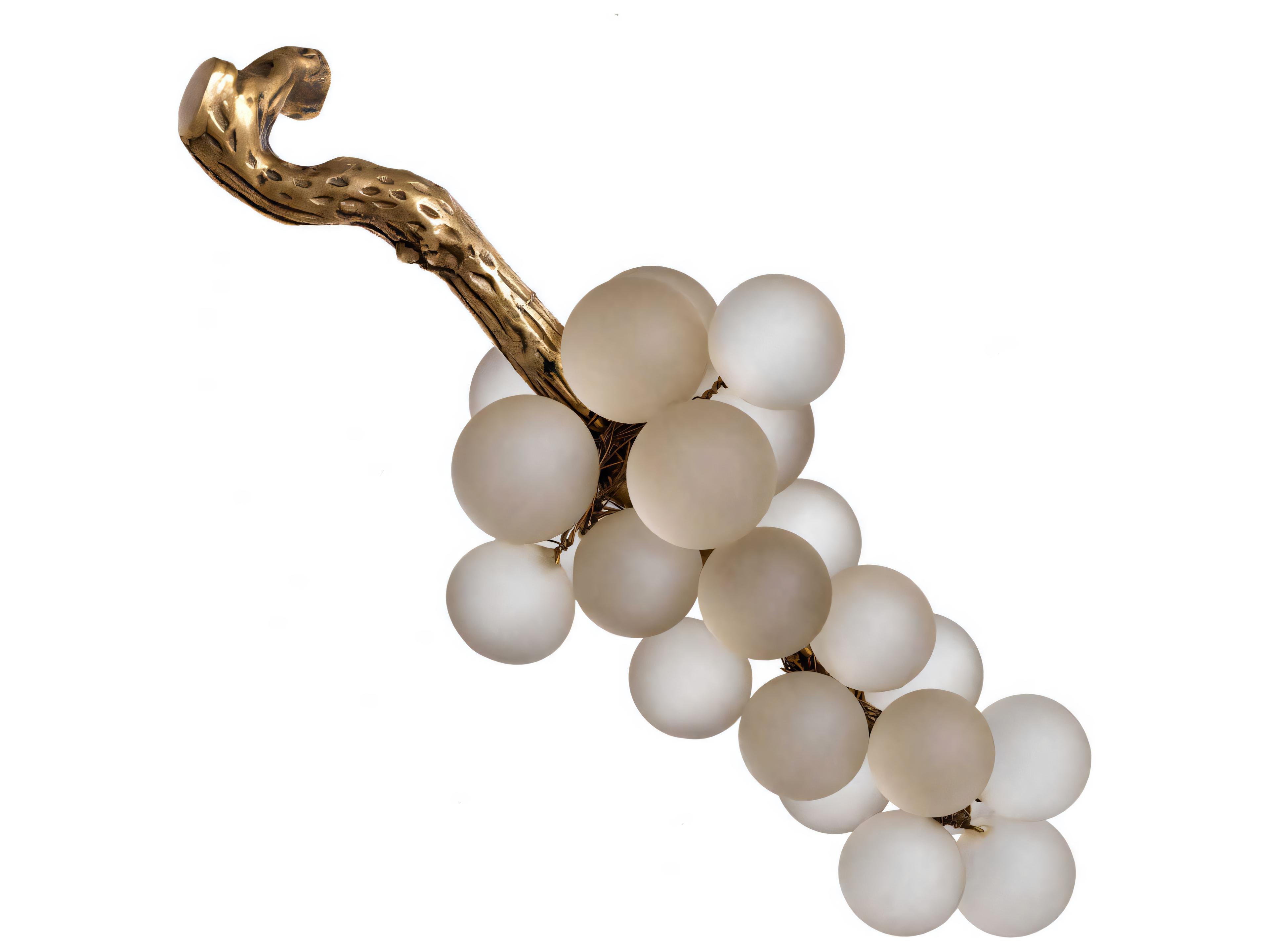 Eichholtz French Grapes White Vintage Brass Object