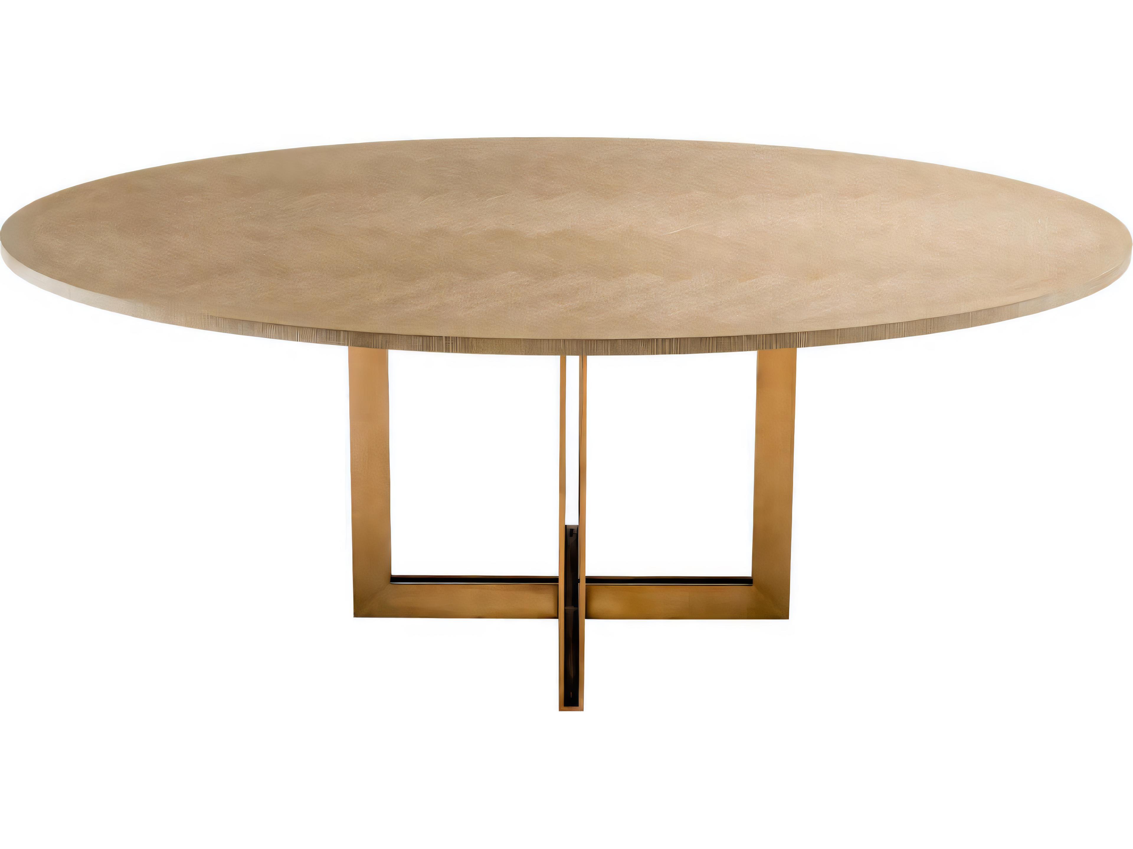 Eichholtz Melchior Oval Washed Oak Veneer Dining Table