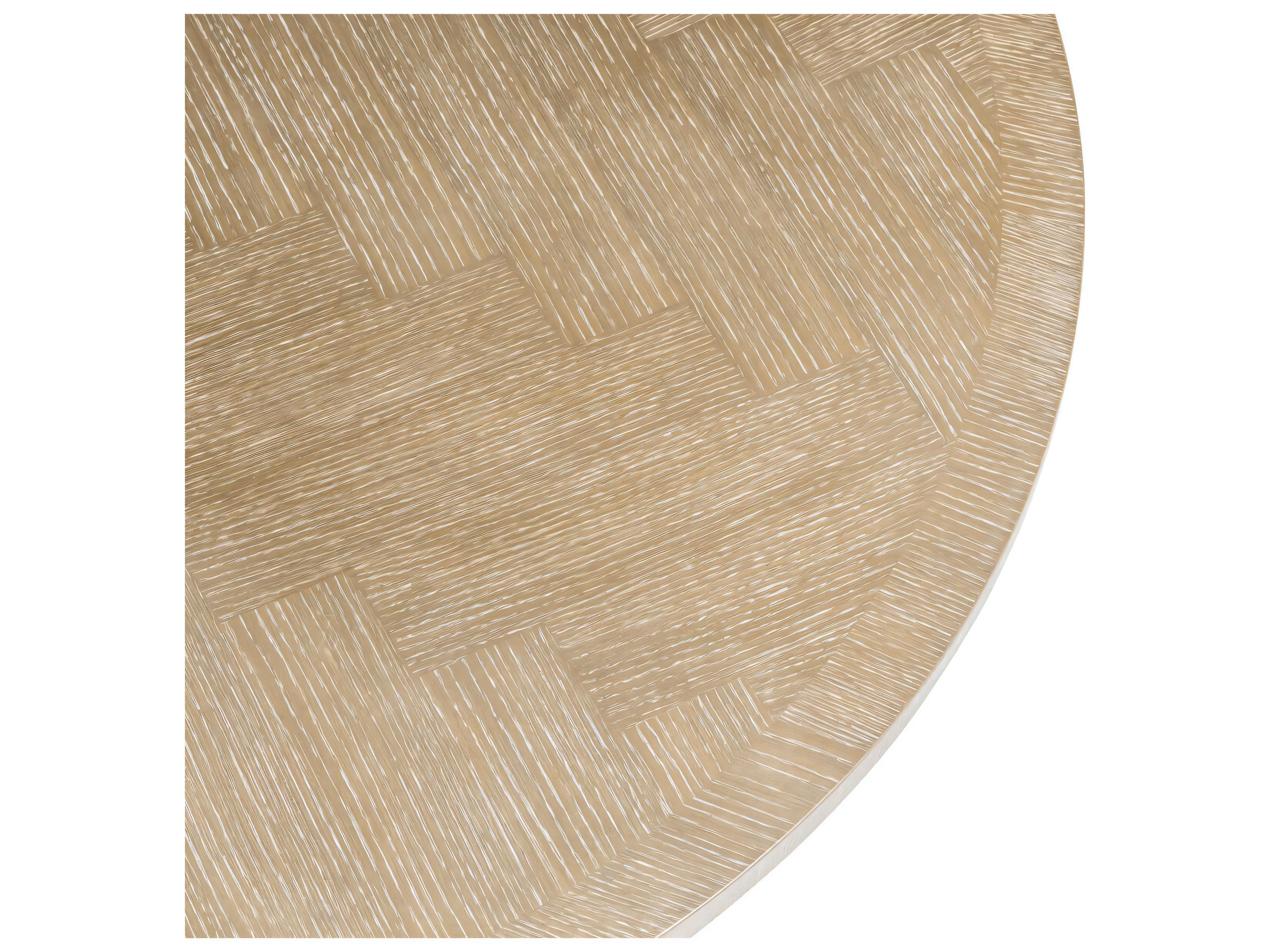 Eichholtz Melchior Round Washed Oak Veneer Dining Table