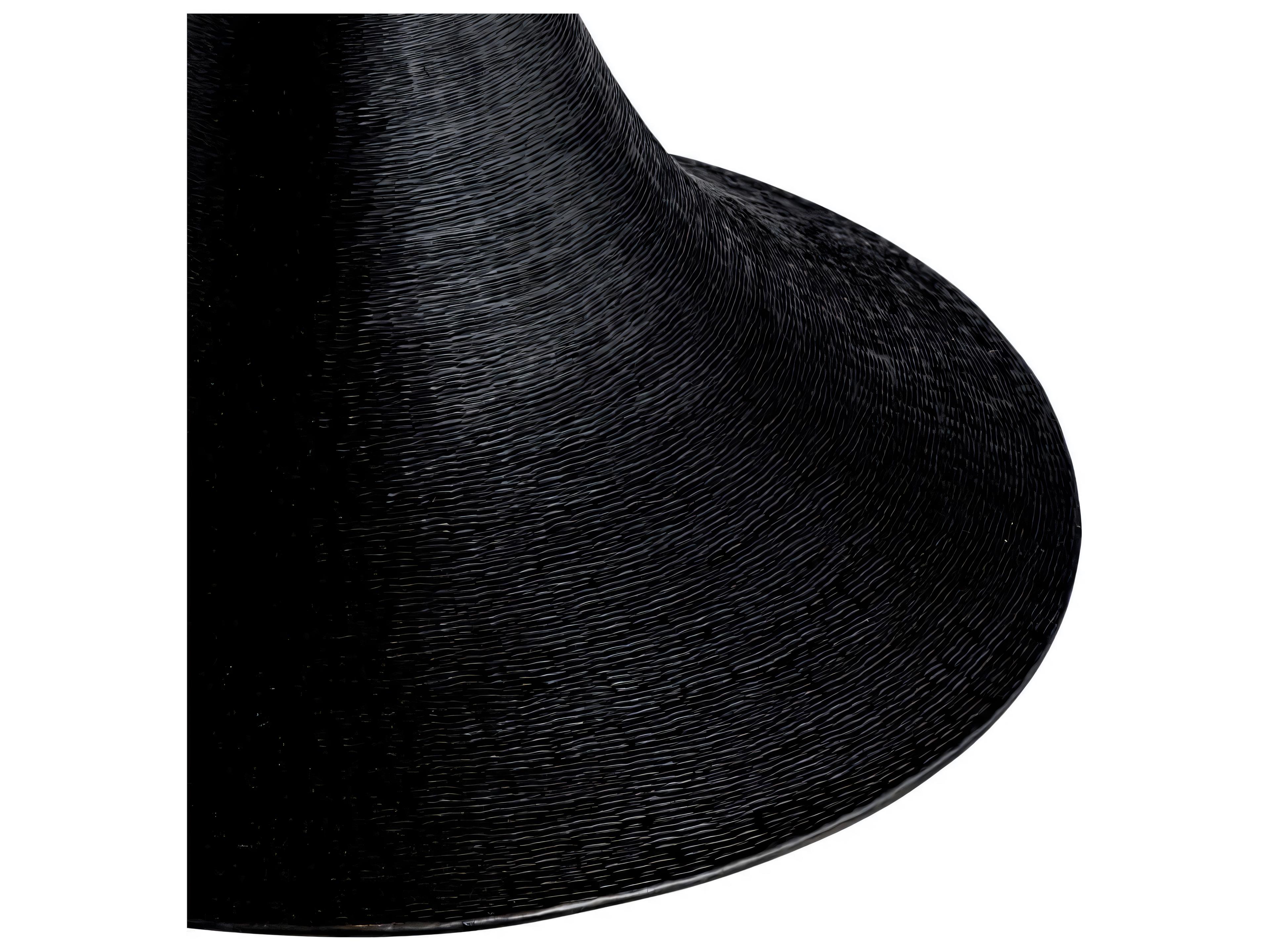 Eichholtz Melchior Round Charcoal Oak Veneer Dining Table