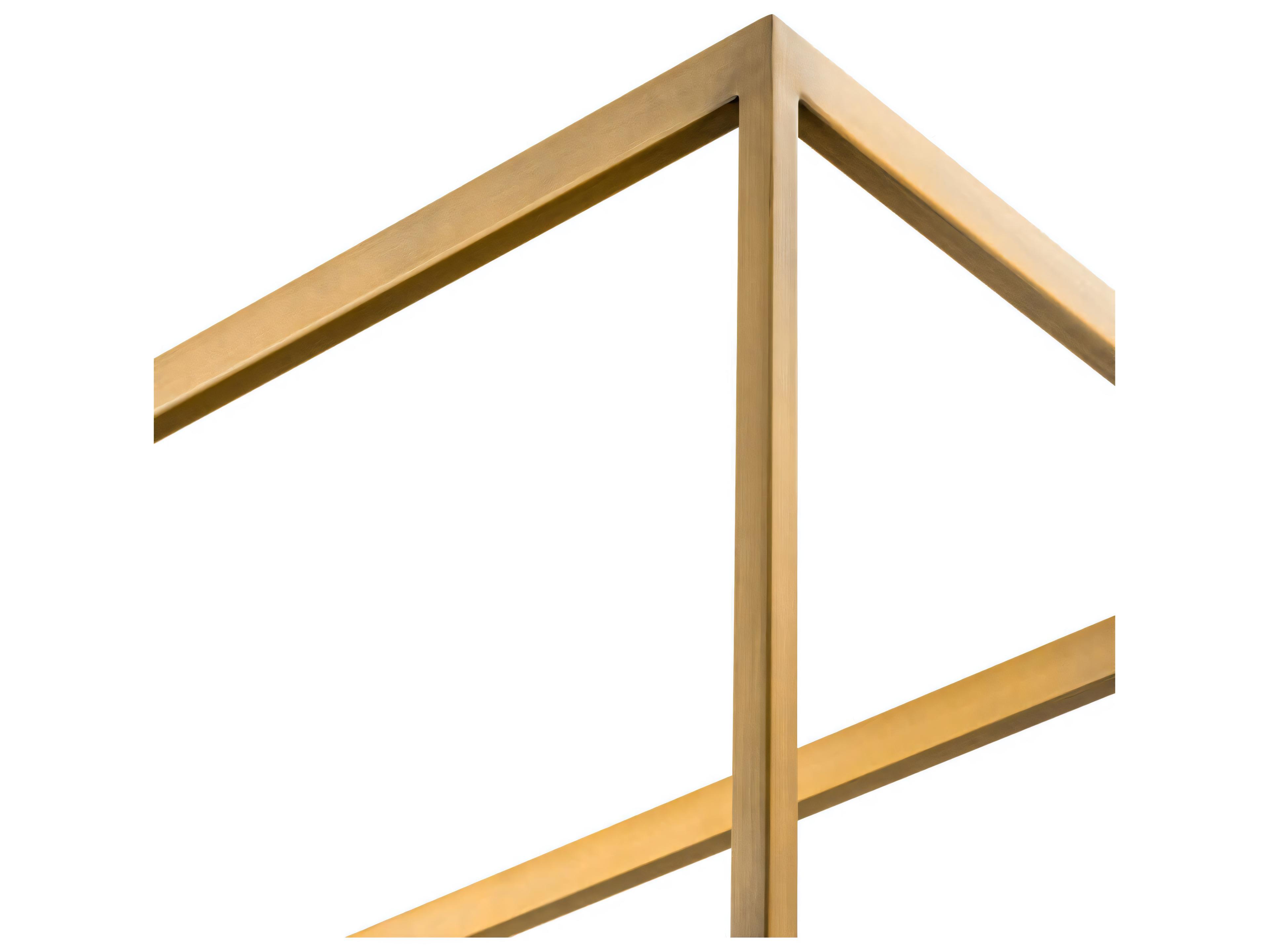 Eichholtz Omega Brushed Brass Smoke Glass Cabinet