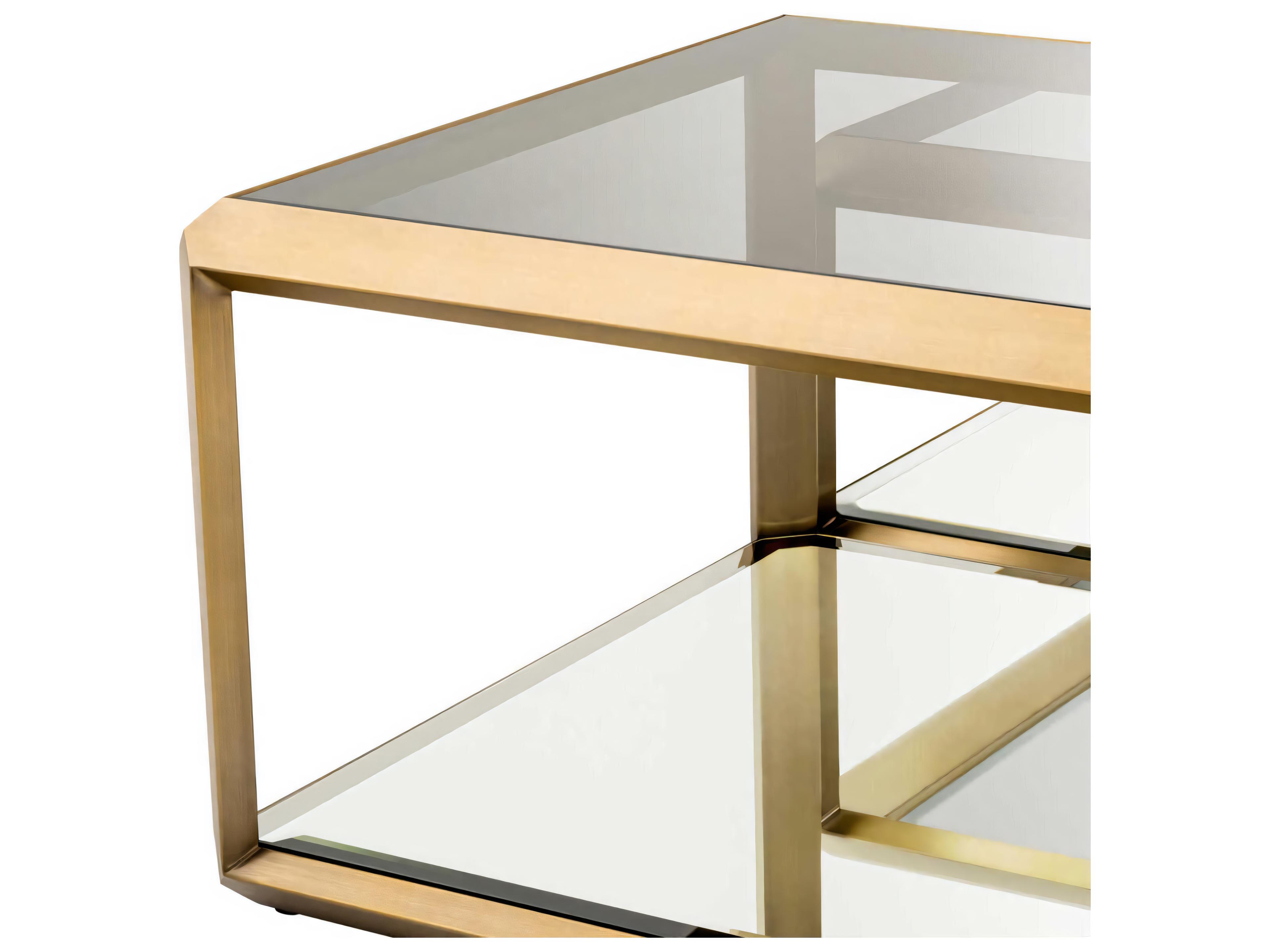 Eichholtz Callum Brushed Brass Set of 4 Coffee Table