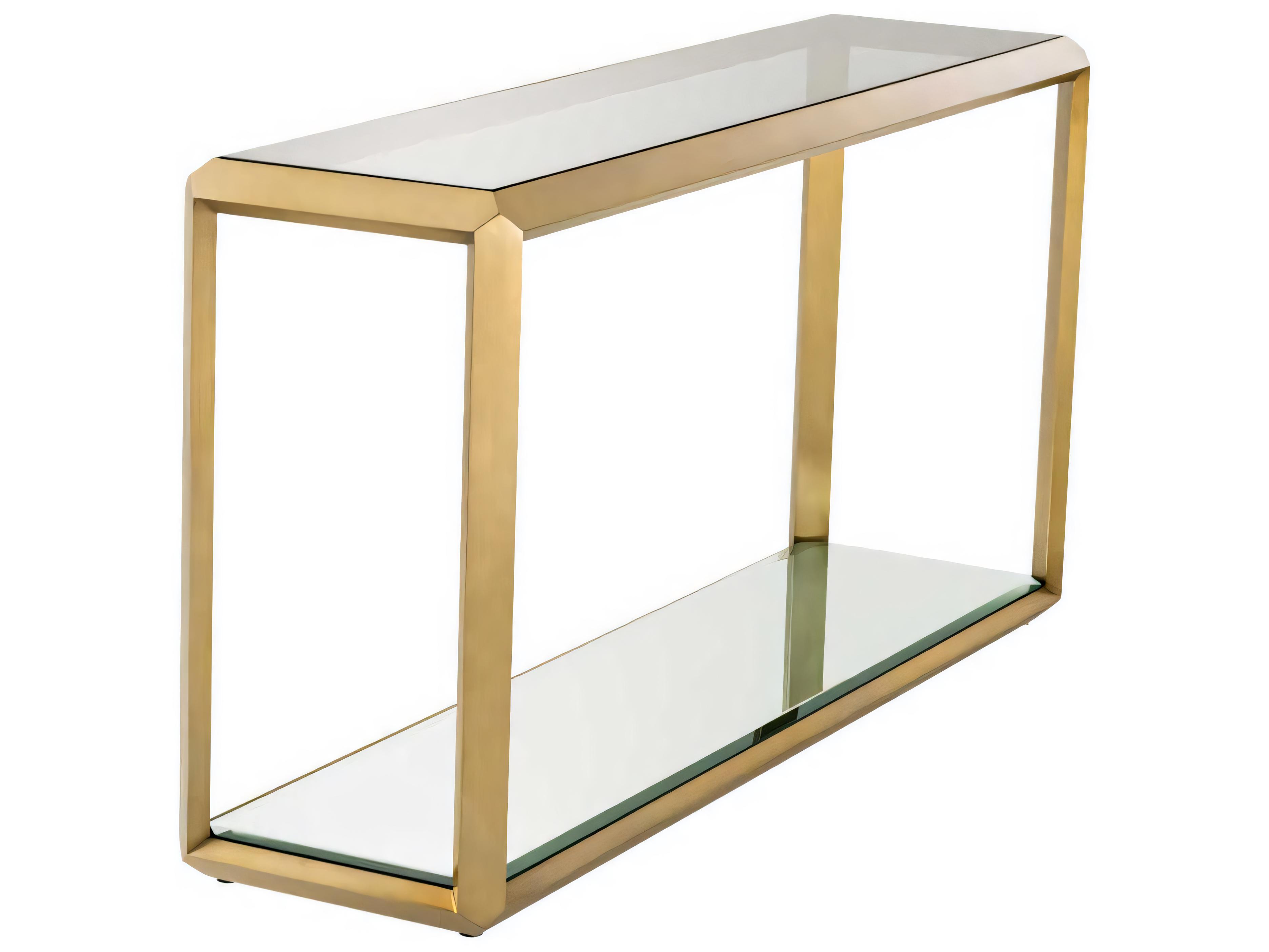 Eichholtz Callum Brushed Brass Console Table