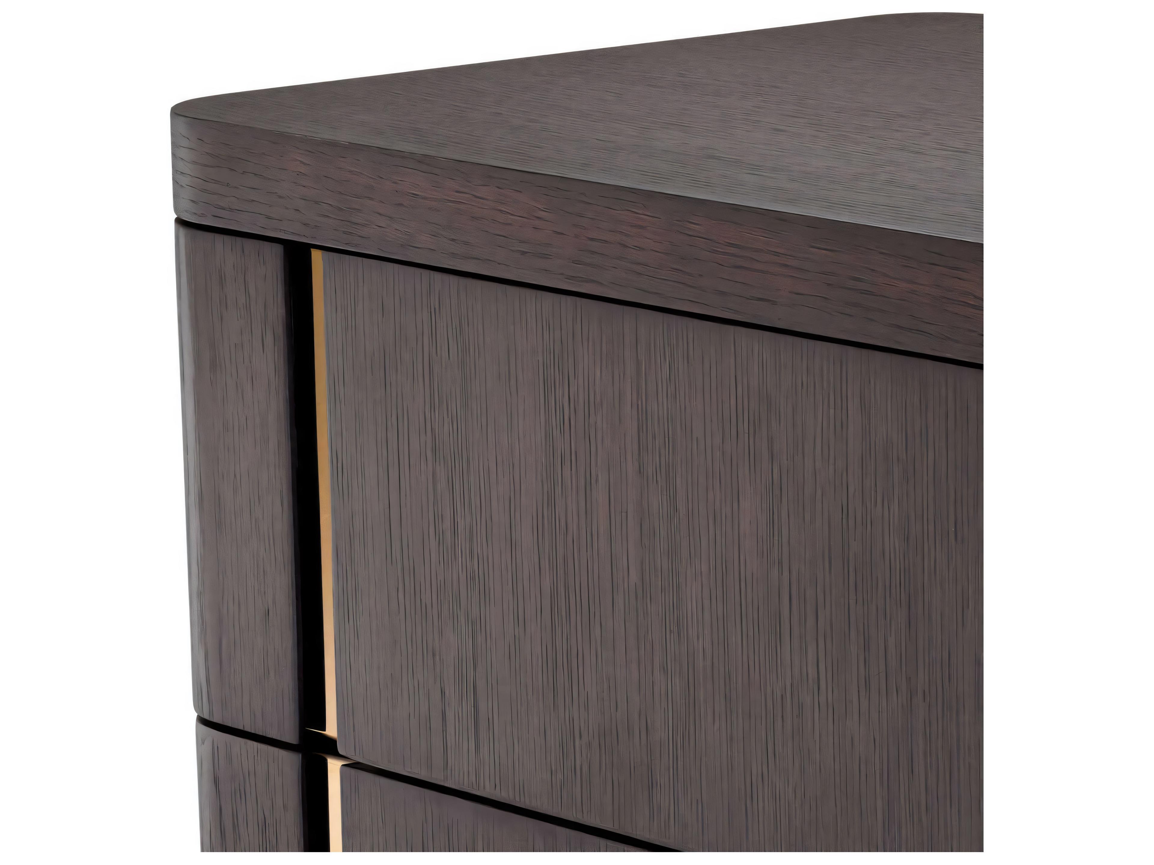 Eichholtz Modesto Mocha Oak Veneer Nightstand