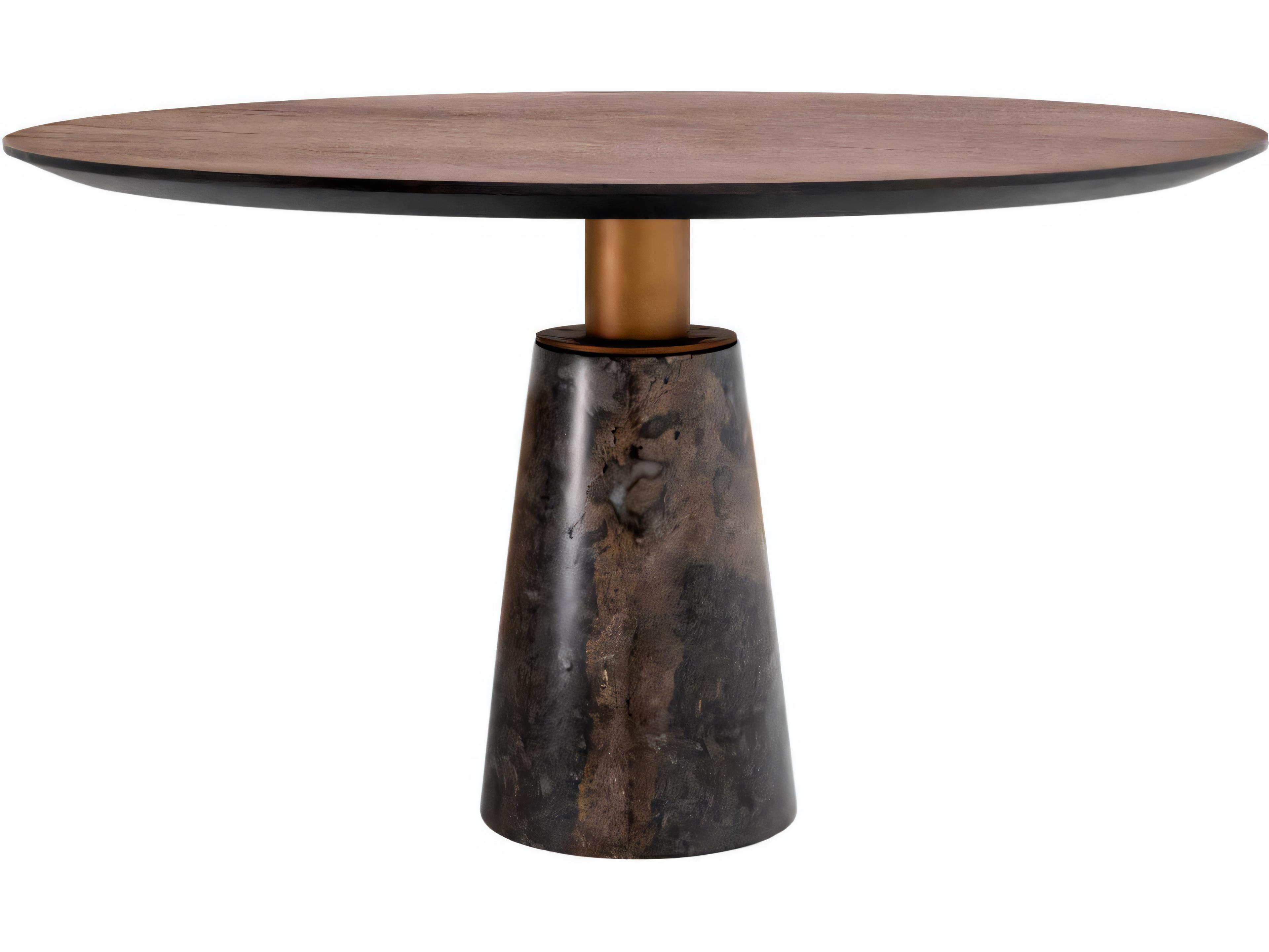 Eichholtz Genova Mocha Straight Oak Veneer Dining Table