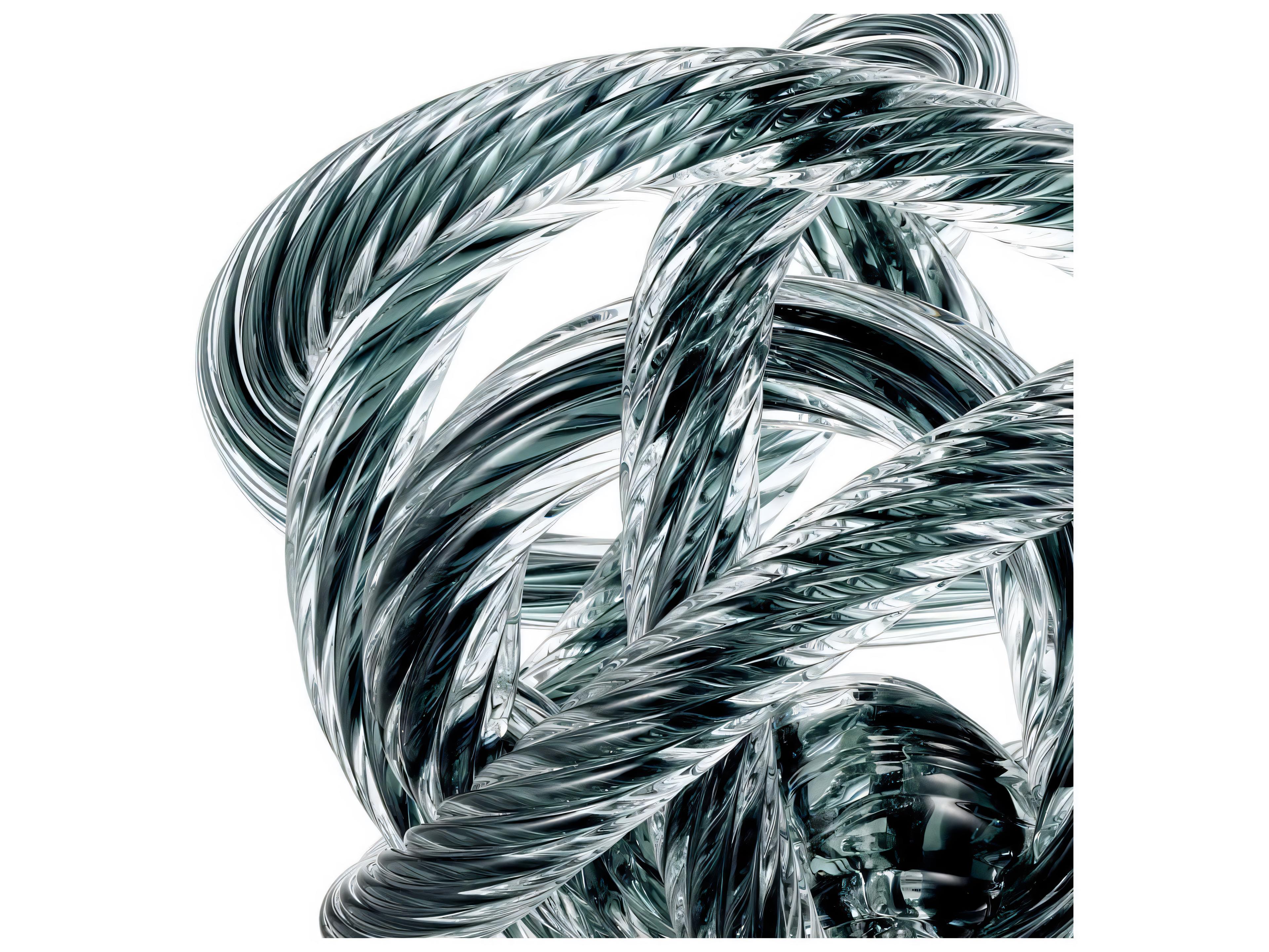 Eichholtz Dominico Grey Blue Glass Desk Accessory