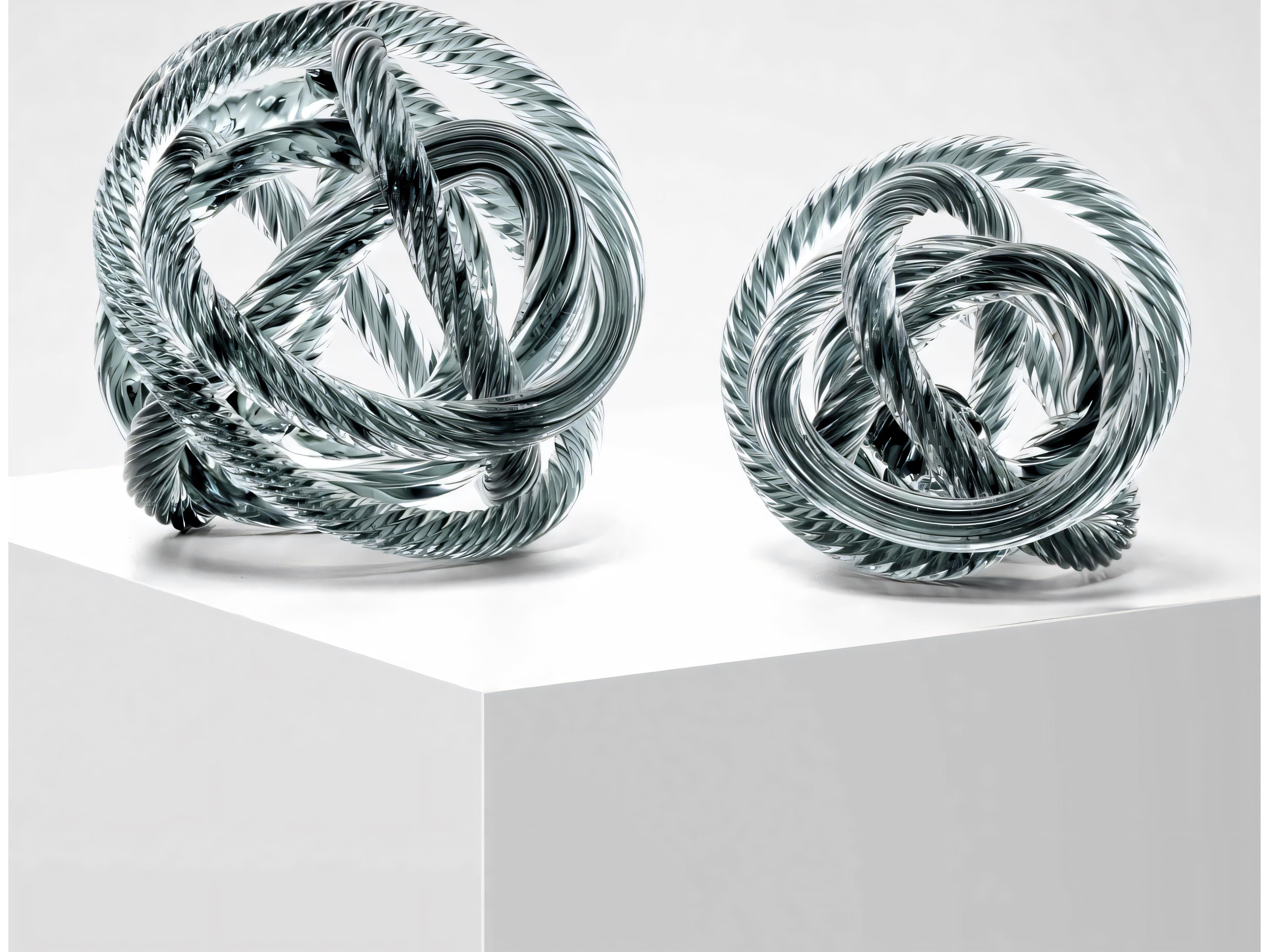 Eichholtz Dominico Grey Blue Glass Desk Accessory