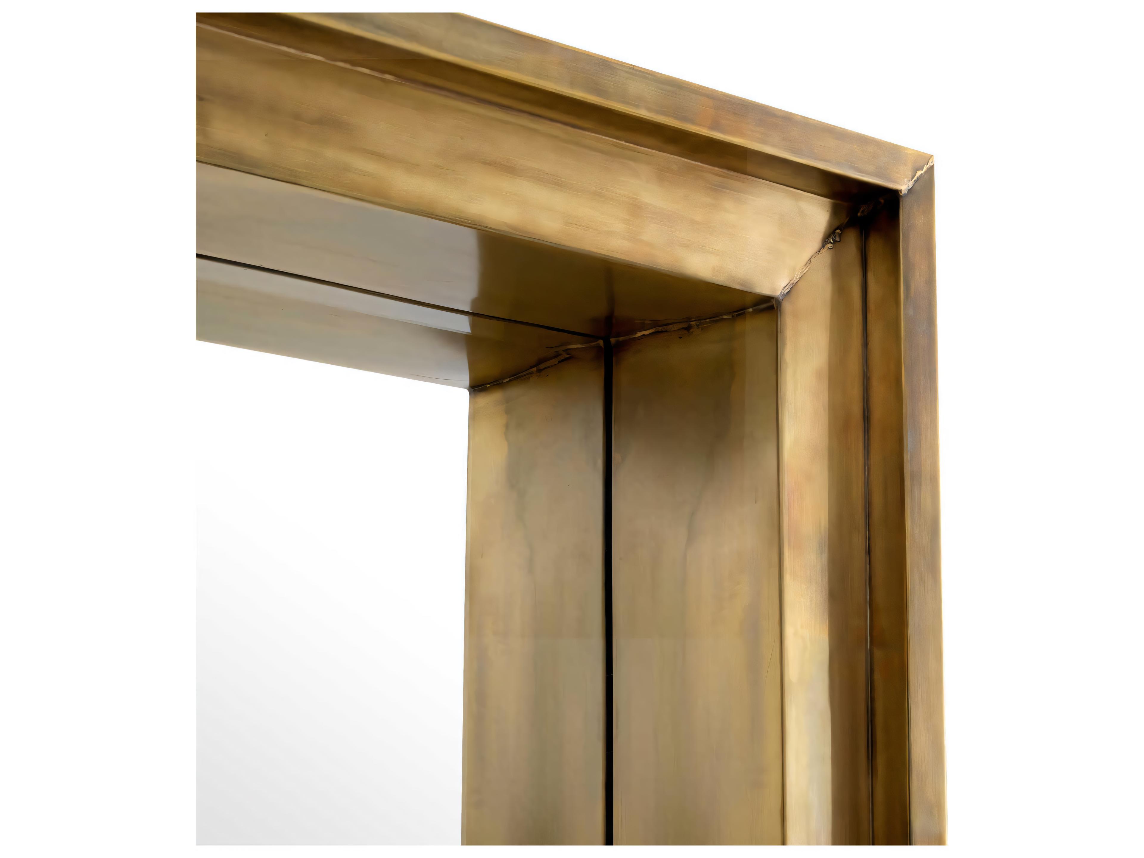 Eichholtz Magenta L Rectangular Vintage Brass Mirror