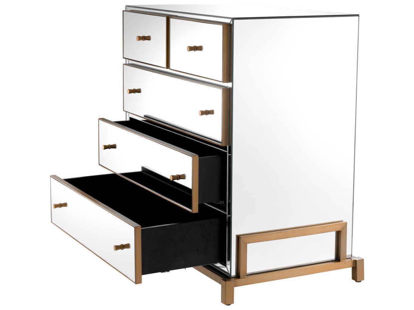 Eichholtz Chest Clarington Mirror Glass Drawer
