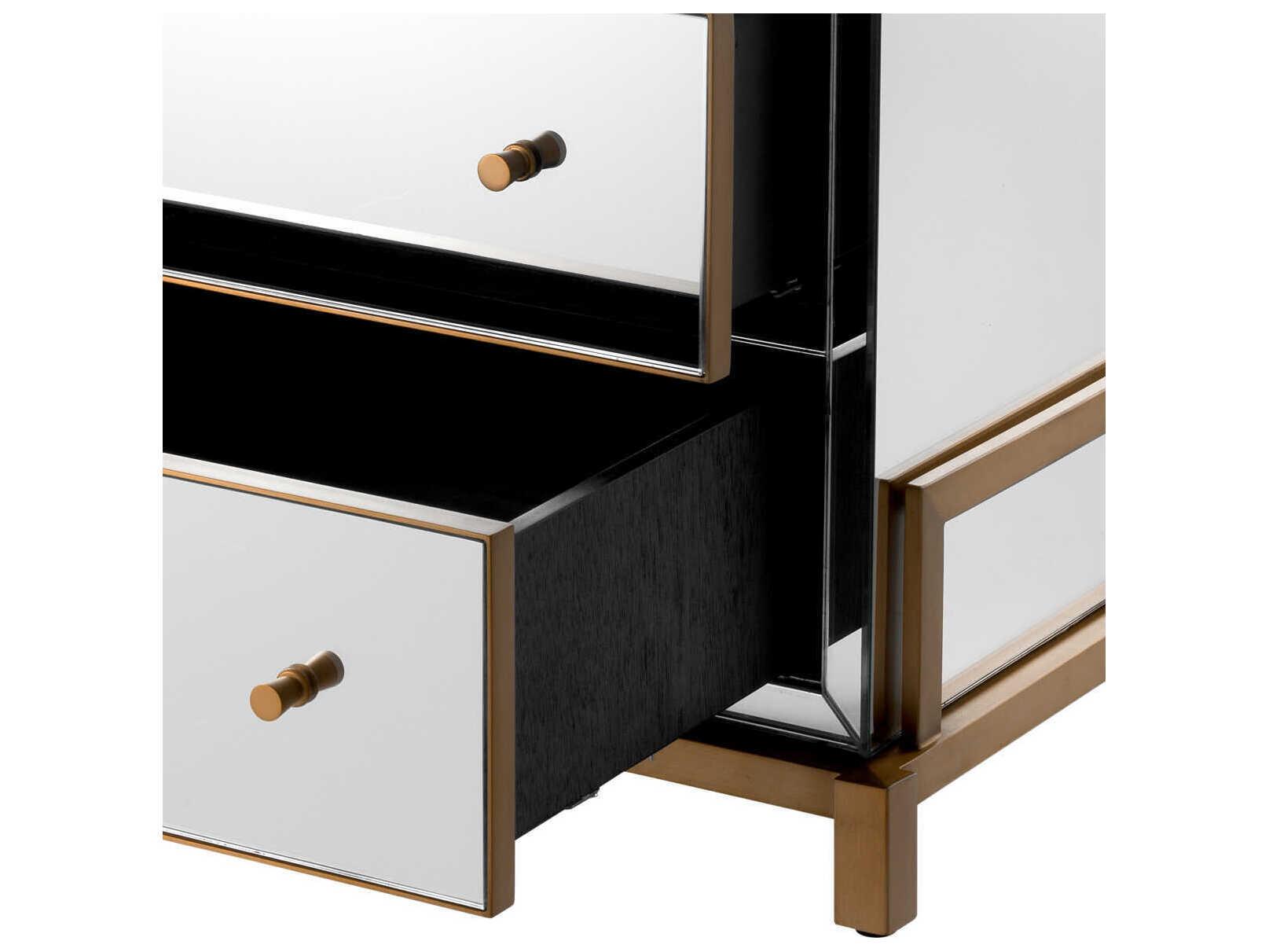 Eichholtz Chest Clarington Mirror Glass Drawer