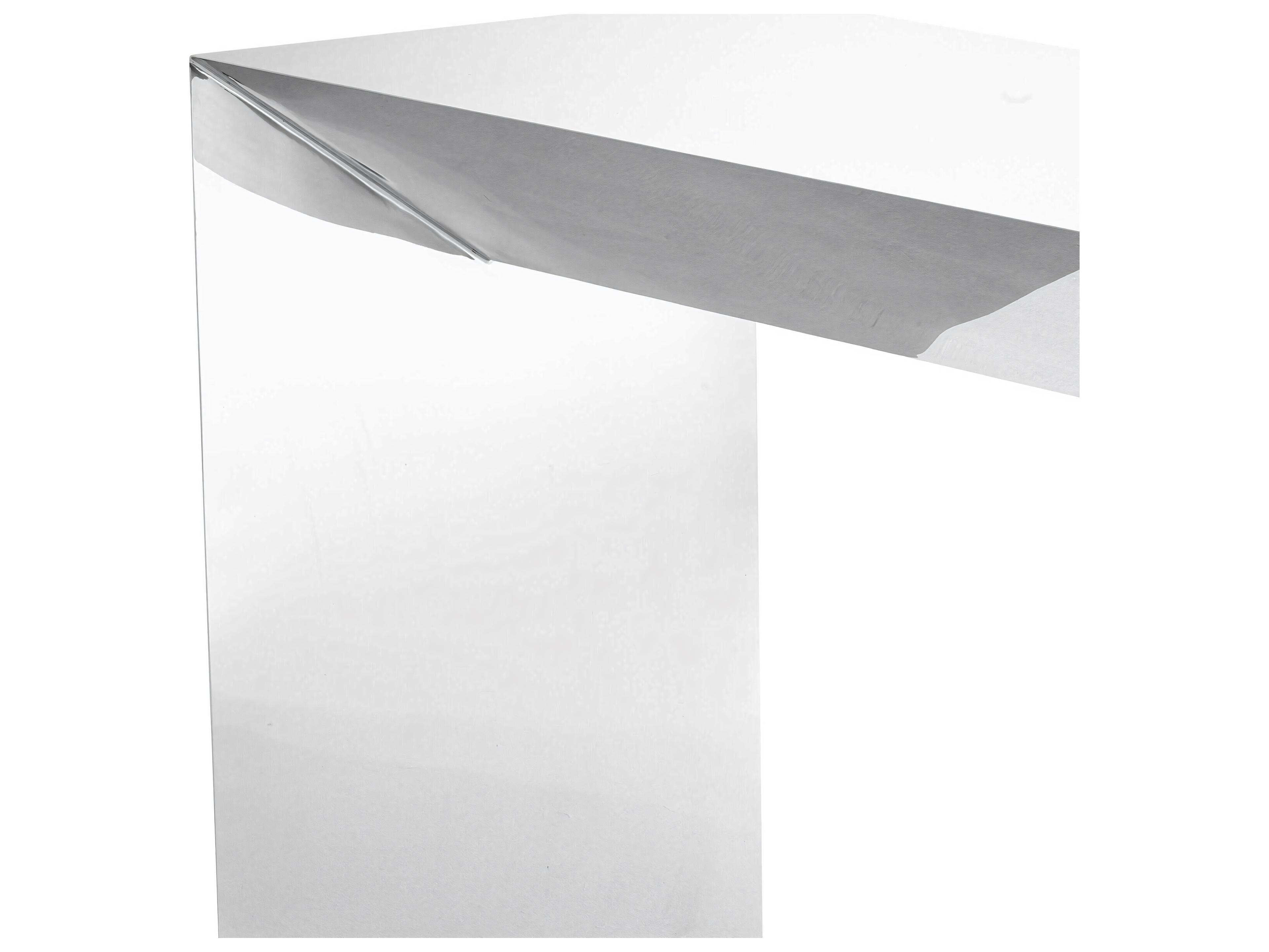 Eichholtz Carlow Polished Stainles Steel Console Table