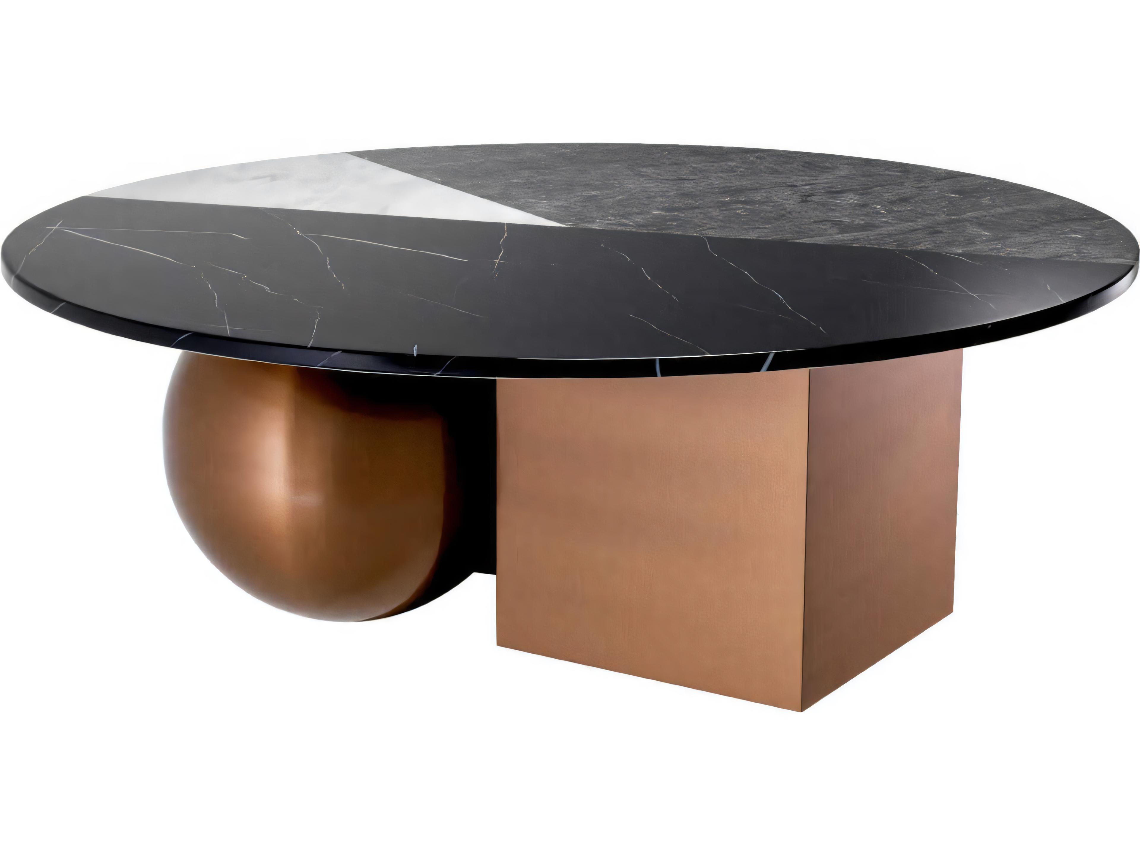 Eichholtz Tricolori Brushed Copper Coffee Table
