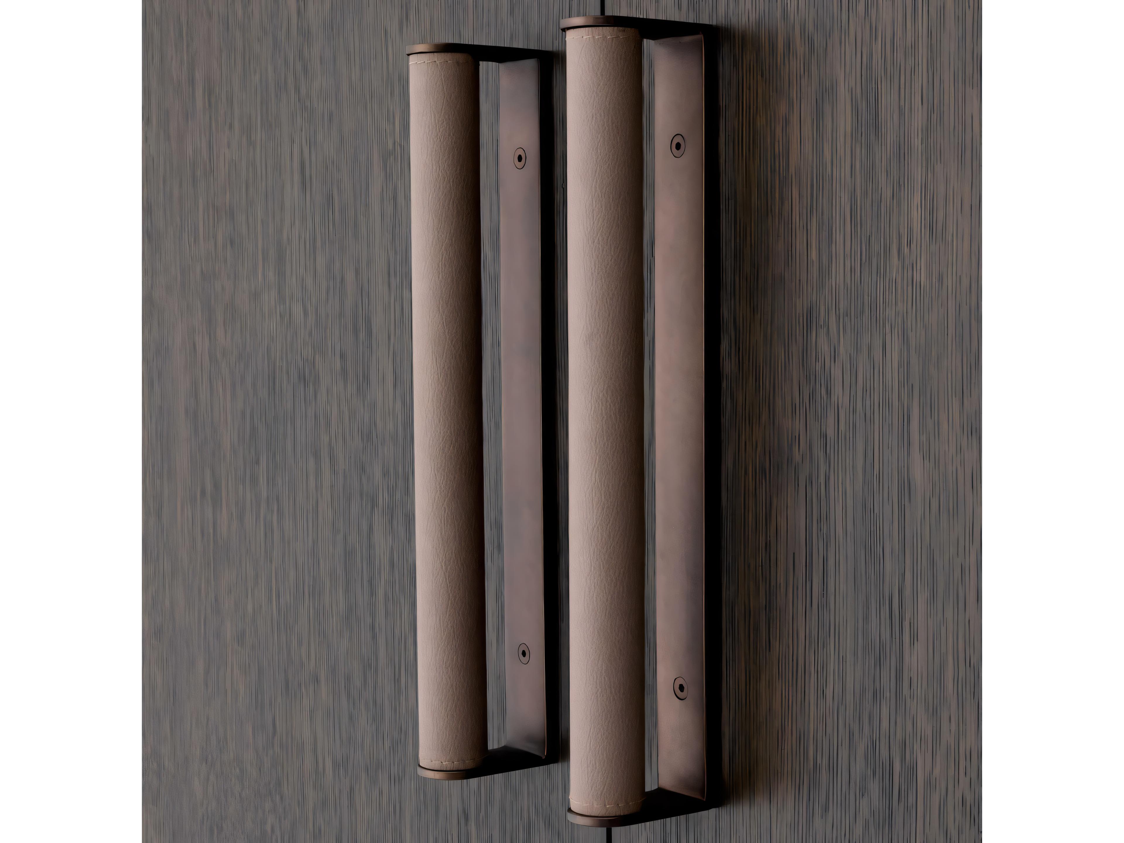 Eichholtz Harrison Mocha Str Oak Ven Med Bronze Bar Cabinet