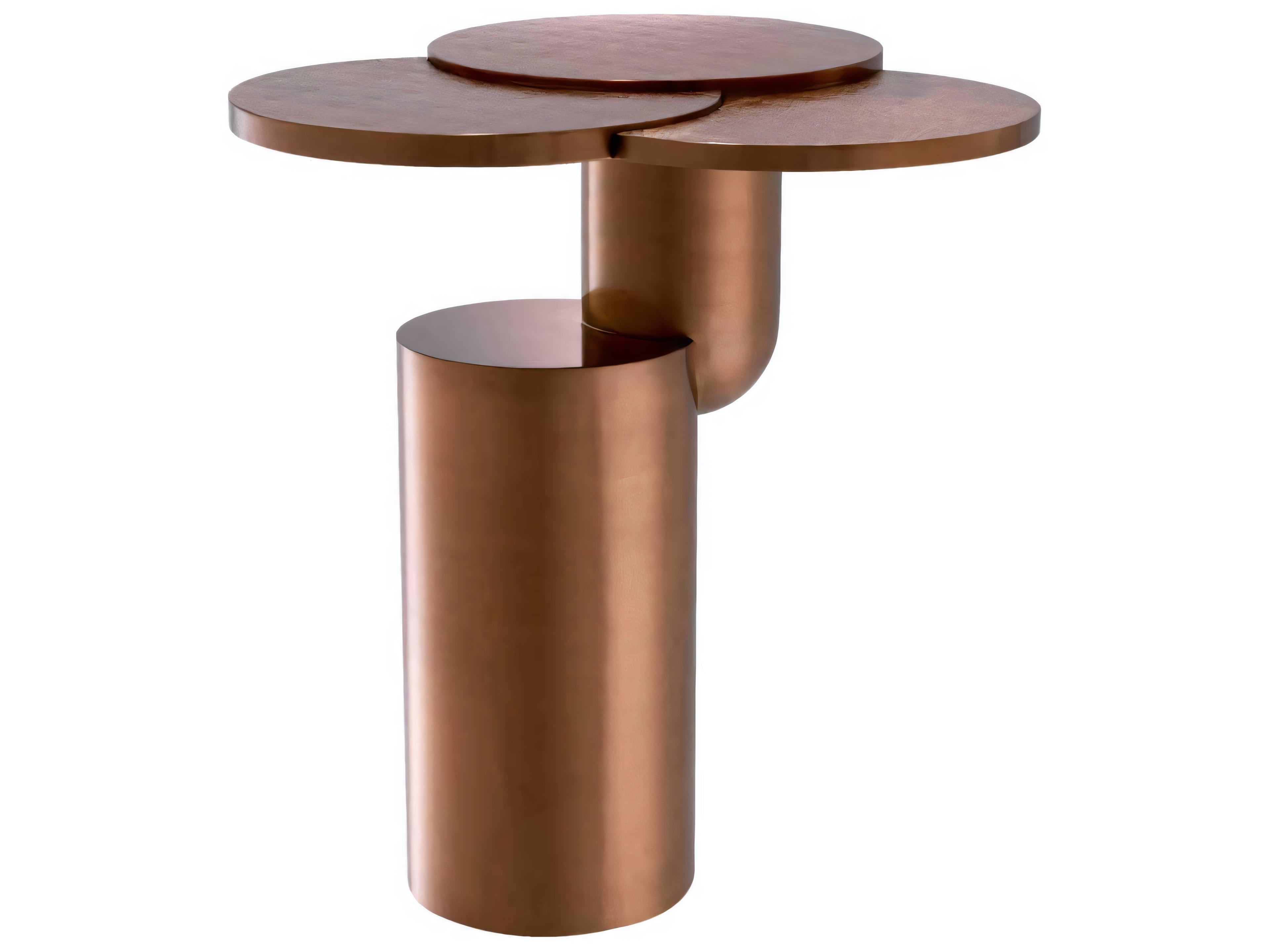 Eichholtz Armstrong Brushed Copper Side Table