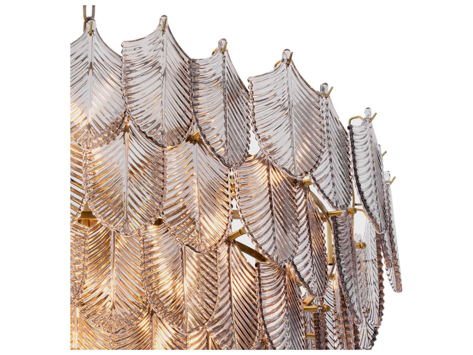 Eichholtz Verbier L Light Brushed Brass Chandelier