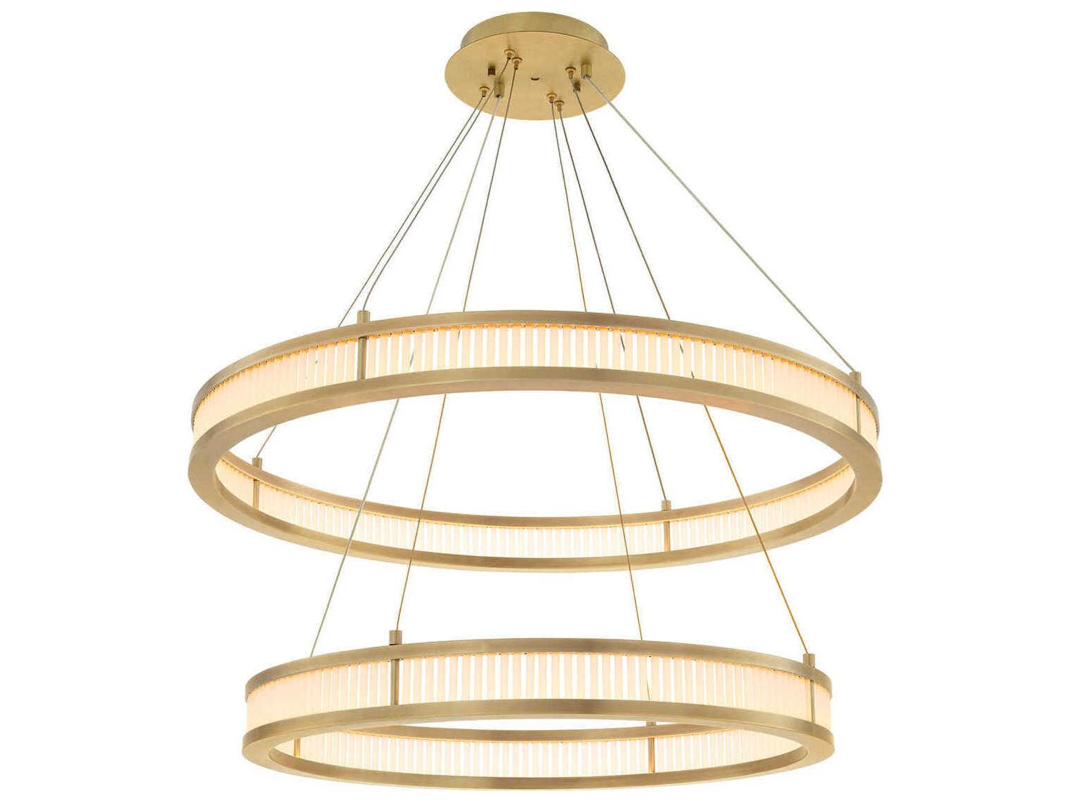 Eichholtz Damien Double Antique Brass Chandelier