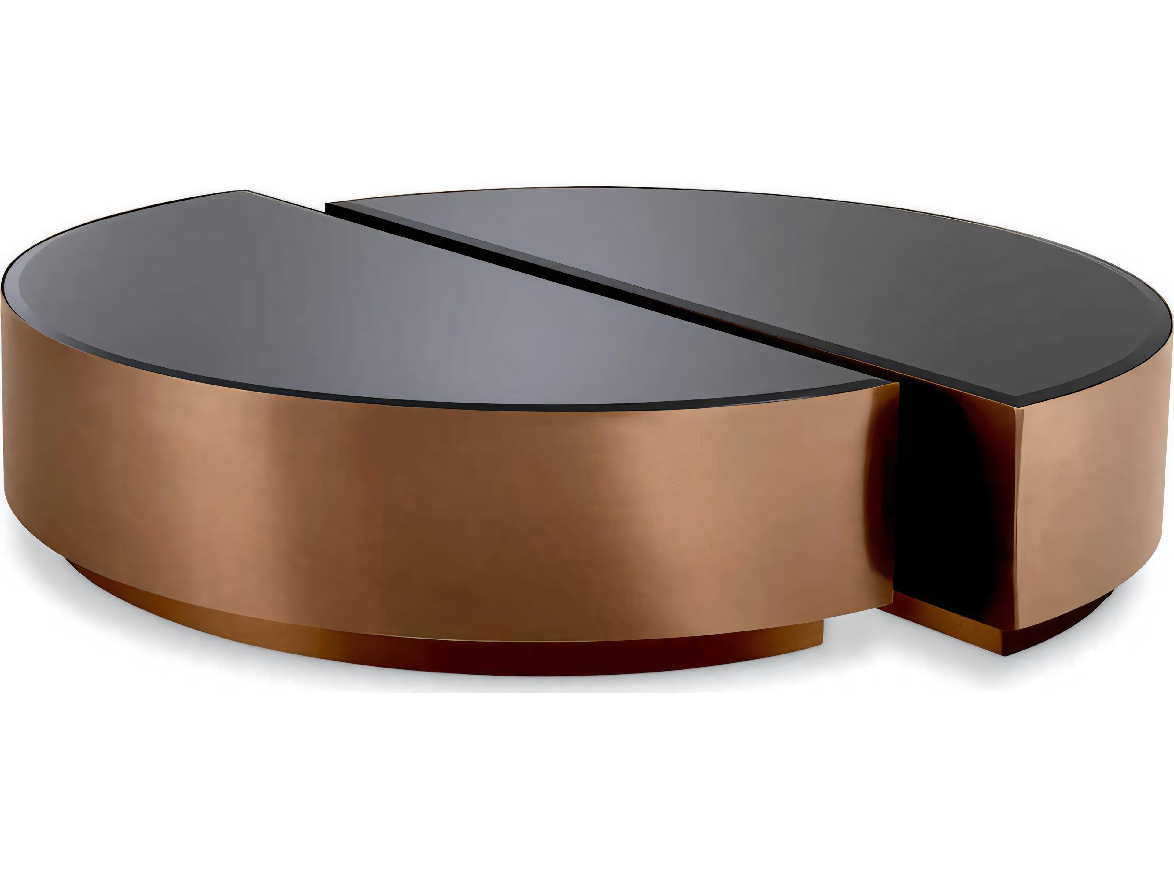 Eichholtz Astra Brushed Copper Set of 2 Coffee Table