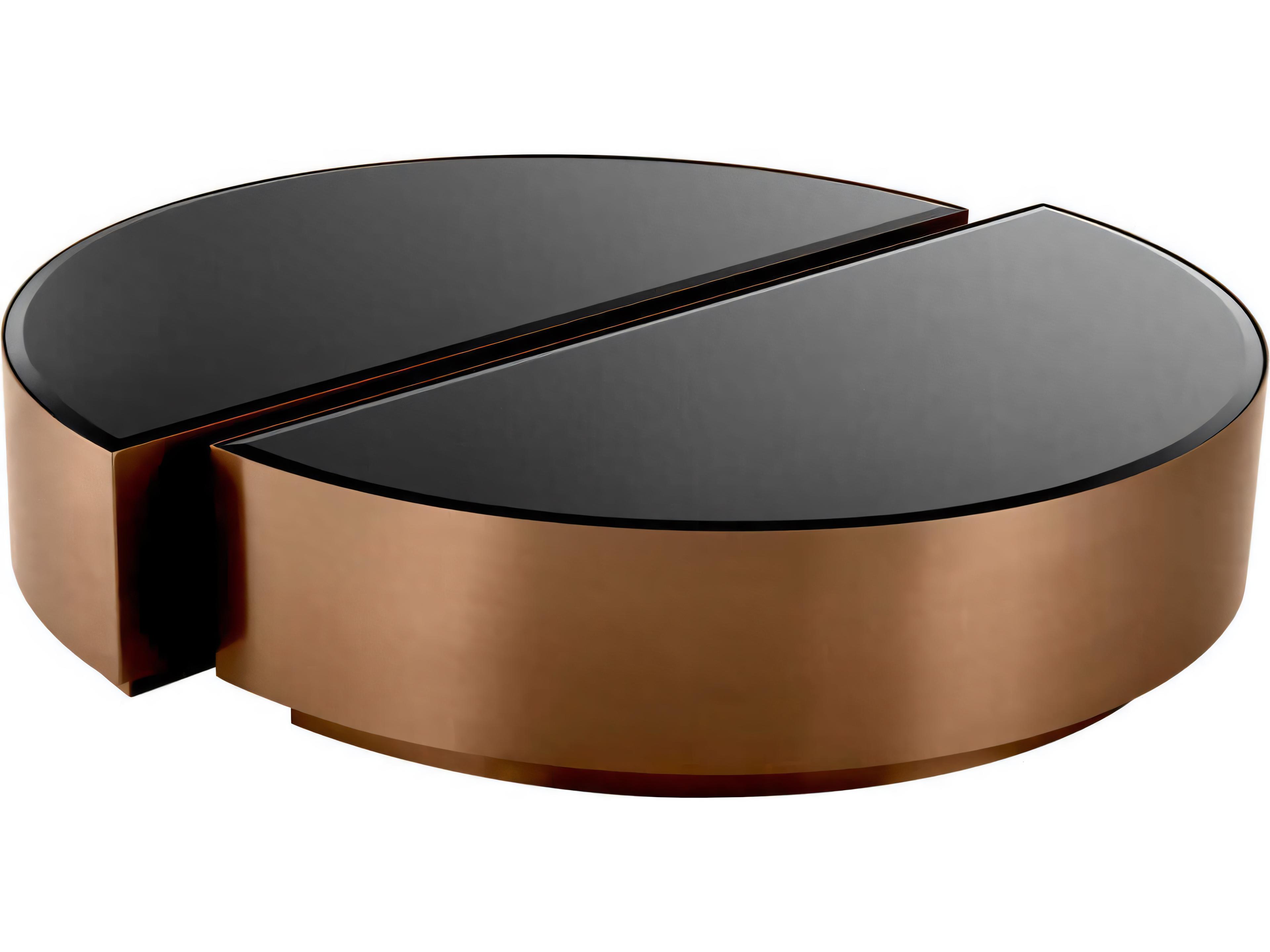 Eichholtz Astra Brushed Copper Set of 2 Coffee Table