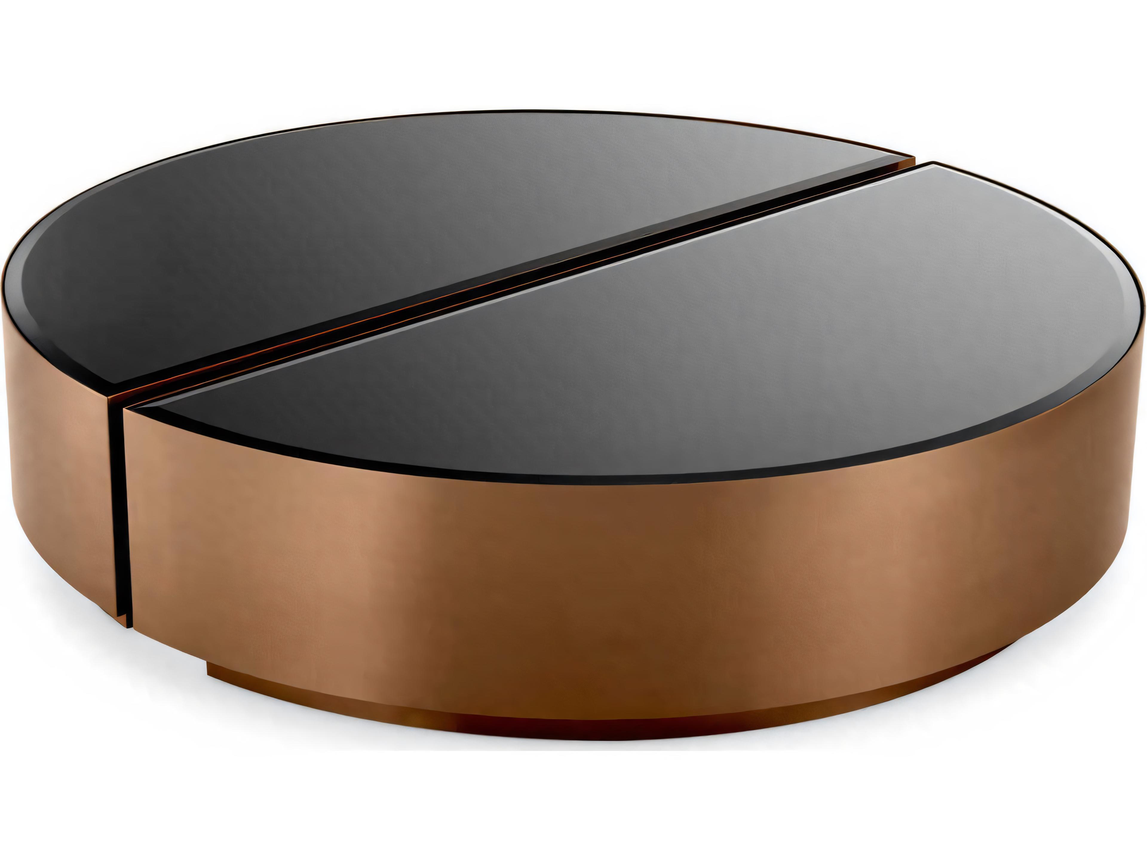 Eichholtz Astra Brushed Copper Set of 2 Coffee Table