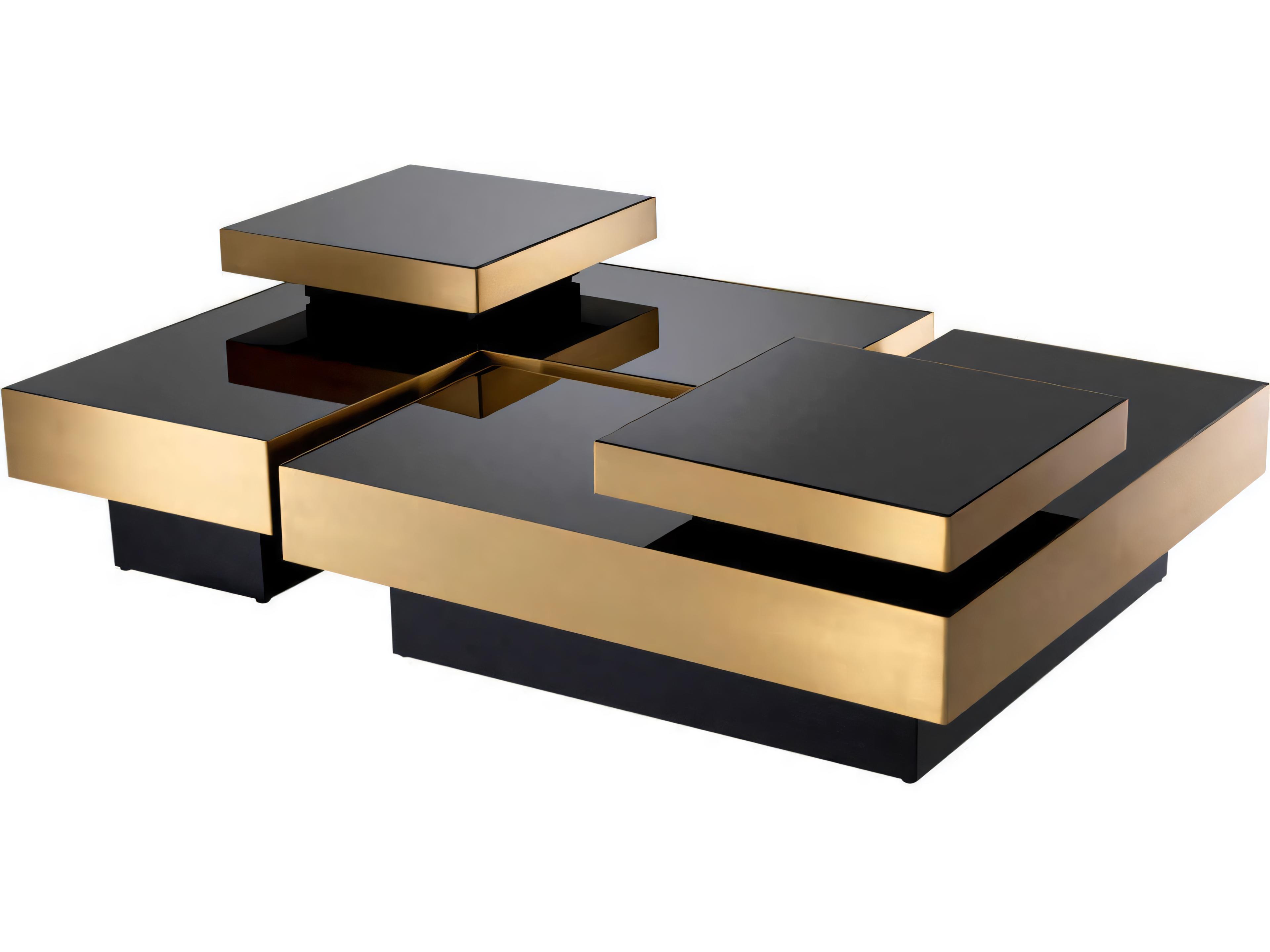 Eichholtz Nio Brushed Brass Set of 4 Coffee Table
