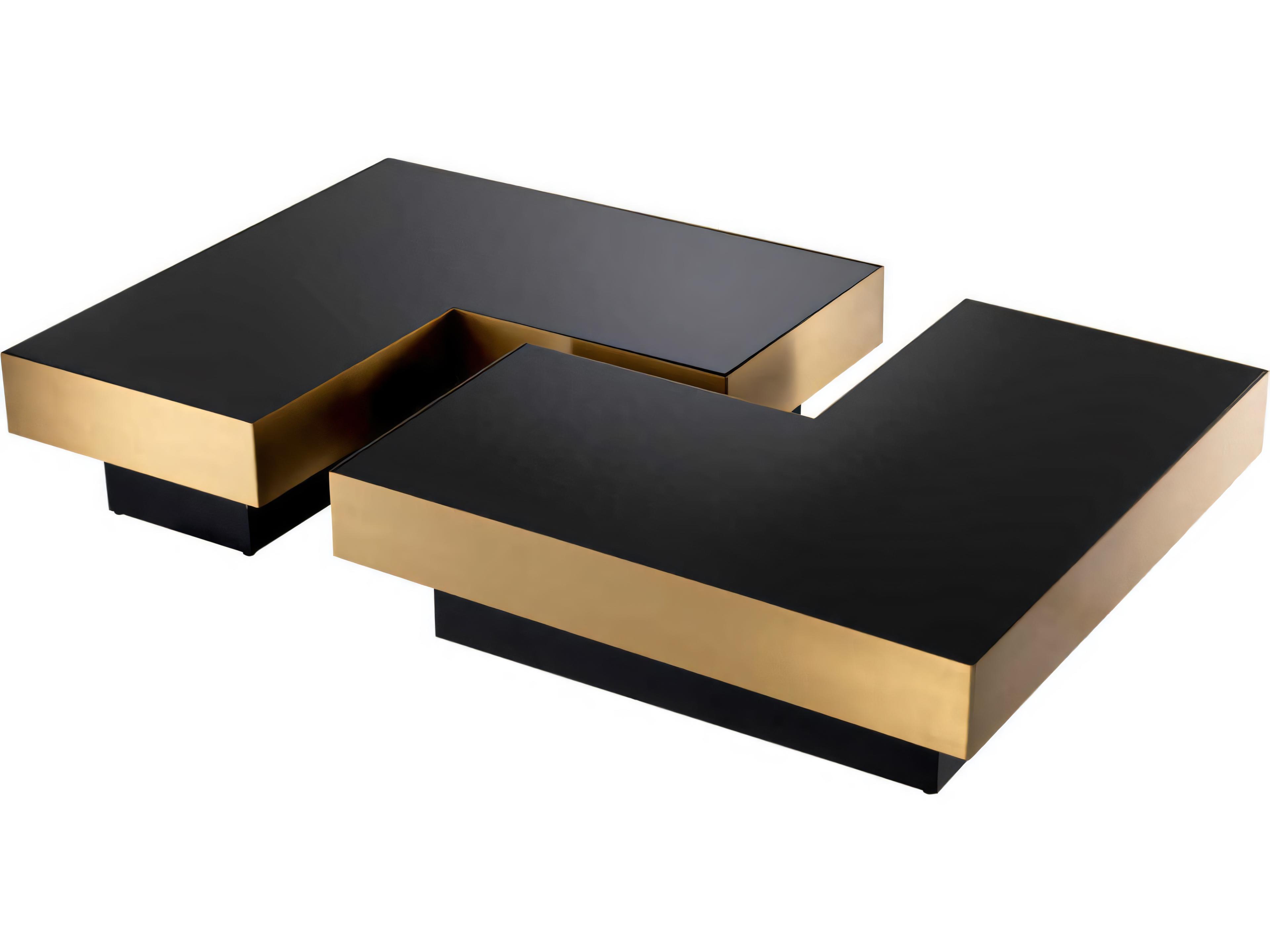 Eichholtz Nio Brushed Brass Set of 4 Coffee Table