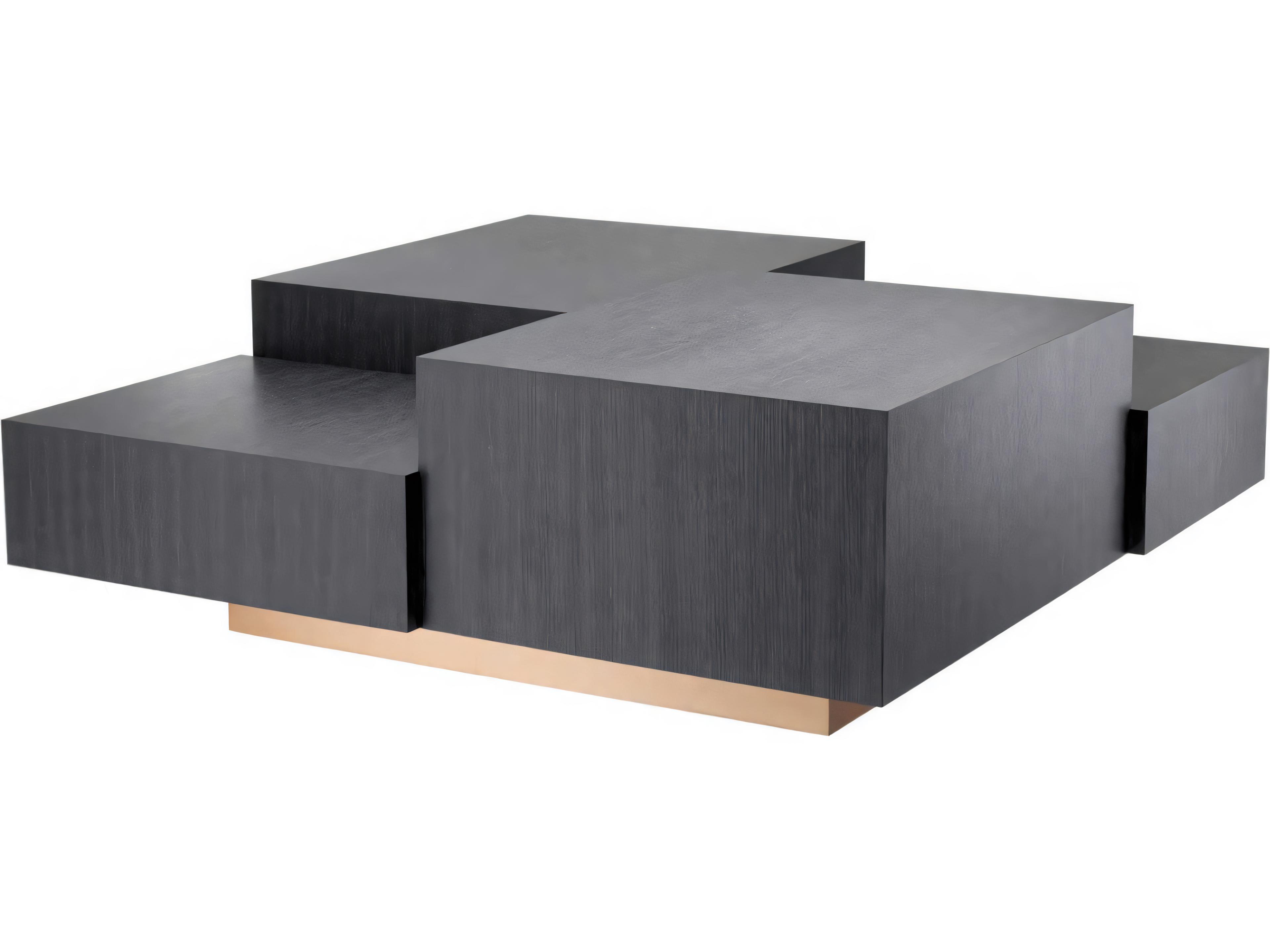 Eichholtz Nerone Charcoal Grey Oak Veneer Coffee Table