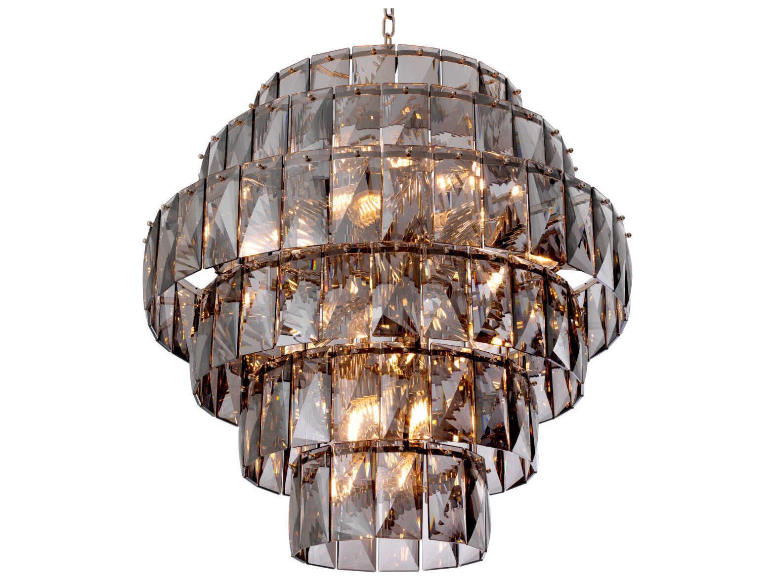 Eichholtz Amazone L Smoke Glass Chandelier